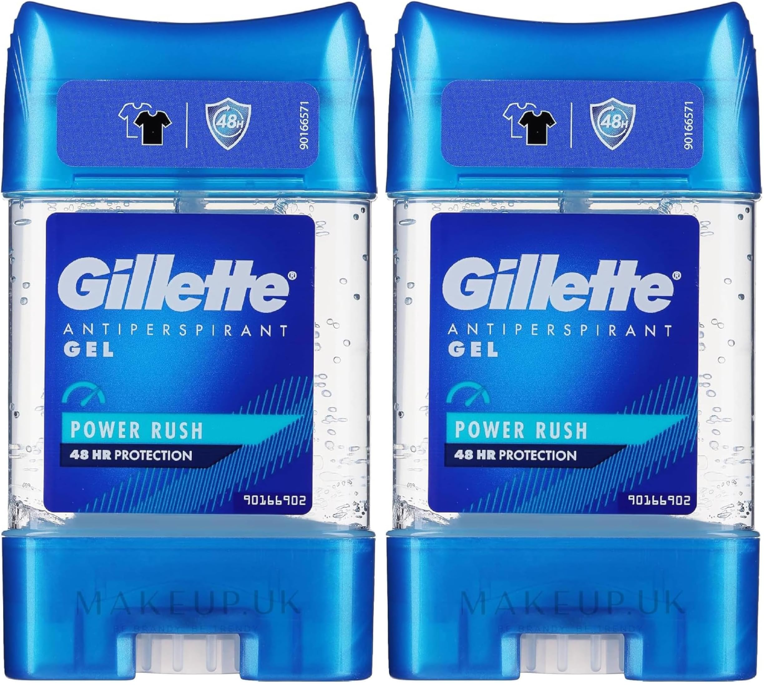 Gillette Clear Jel Power Rush Antiperspirant Deodorant 70 ml 2li paket