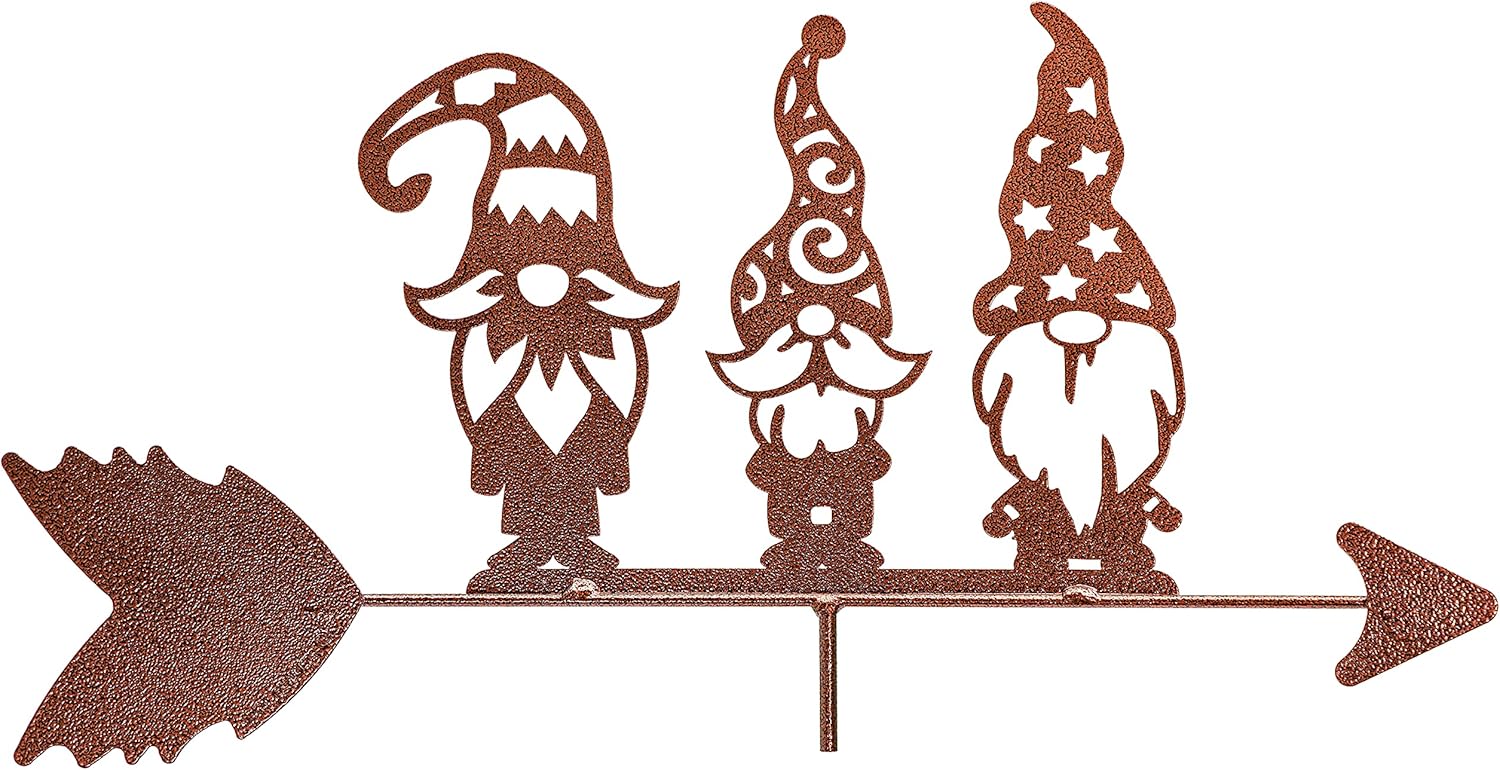 SWEN Products Garden GNOME Weathervane Interchangeable Top Arrow Only