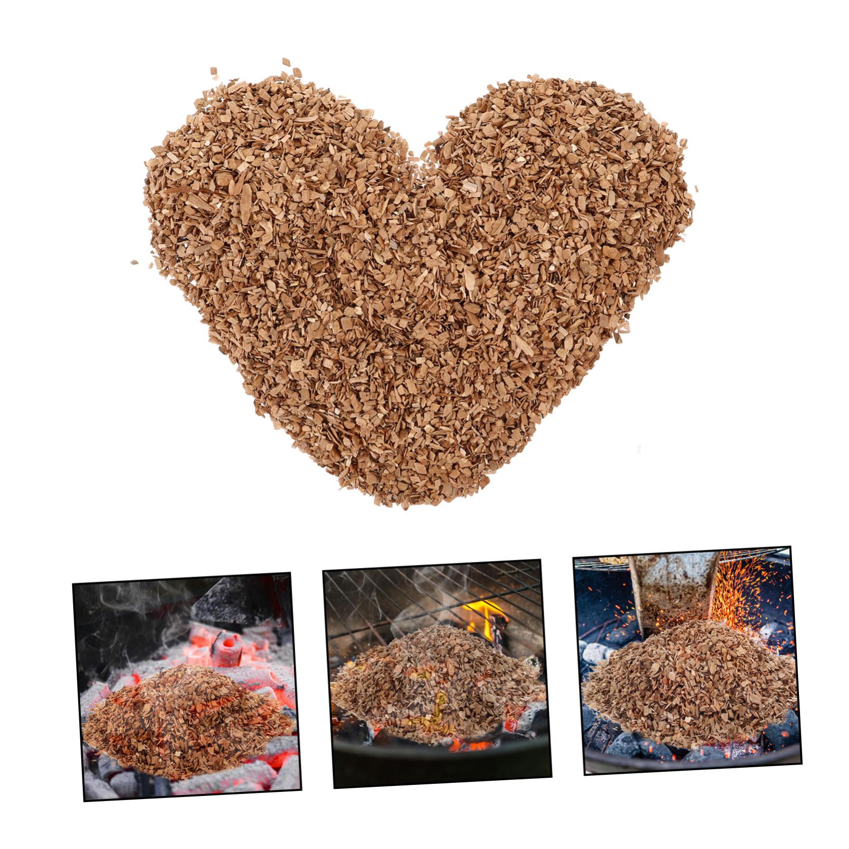 Astillas de Madera de Manzano 1 Bolsa, Madera para Ahumar BBQ | Carne y Verduras, Uso en Vino y Cerveza, Virutas Naturales sin Aditivos, Ayuda para Asado y Ahumador