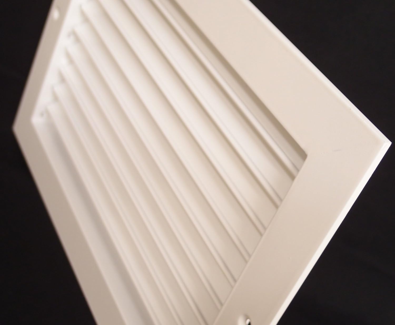 14" w X 10" h Aluminum Adjustable Return/Supply HVAC Air Grille - Full Control Horizontal Airflow Direction - Vent Duct Cover - Single Deflection [Outer Dimensions: 15.85" w X 11.85" h]