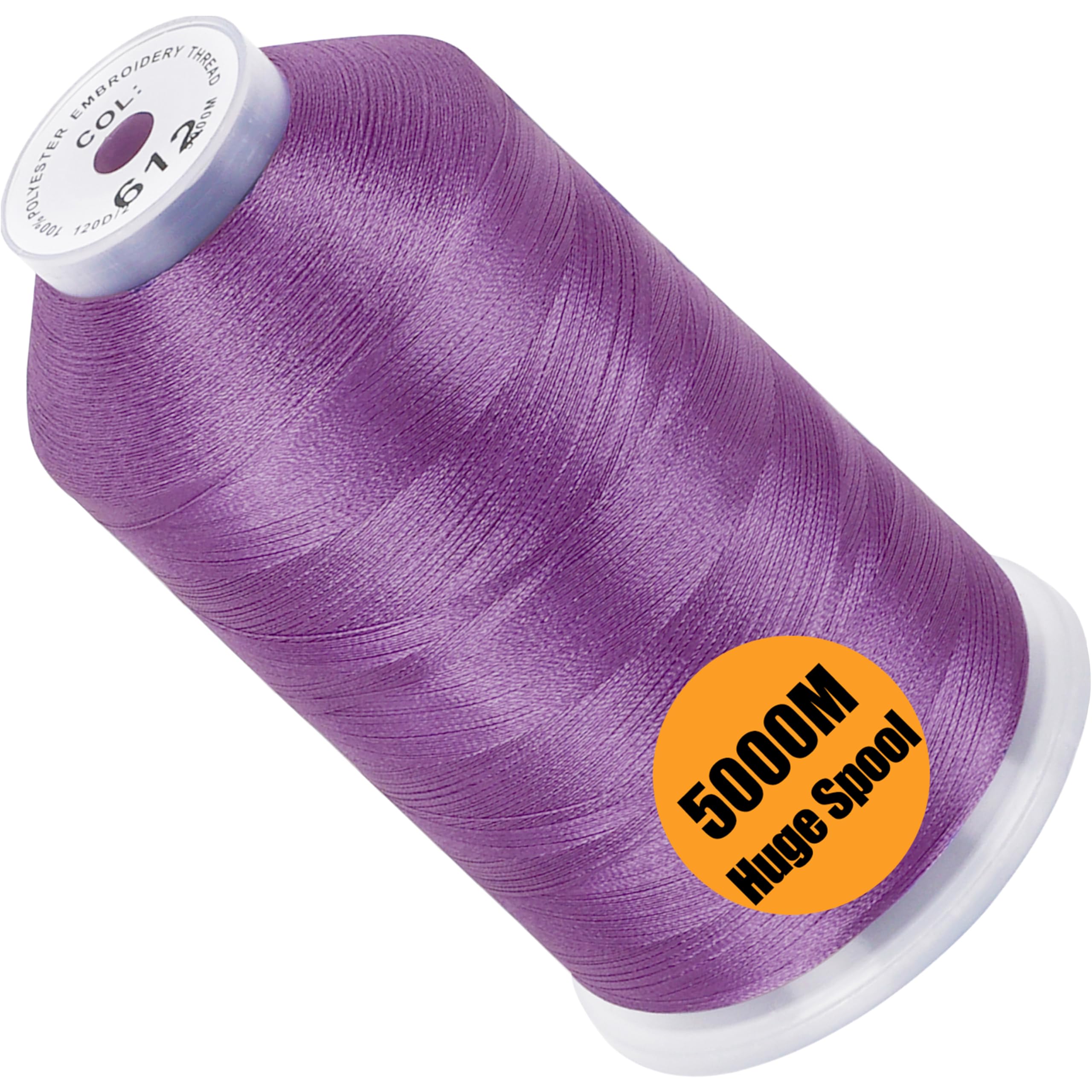 New brothread 5000M Huge Spool Embroidery Machine Thread - Lilac