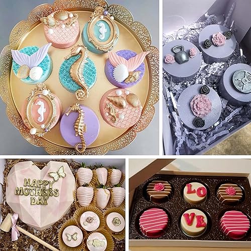 Miniatura 5 de OCPO KITCHEN Molde de silicona cilíndrica redonda 3D para hornear pasteles de mousse, dulces, pasteles, chocolate, cupcake, galletas, molde de