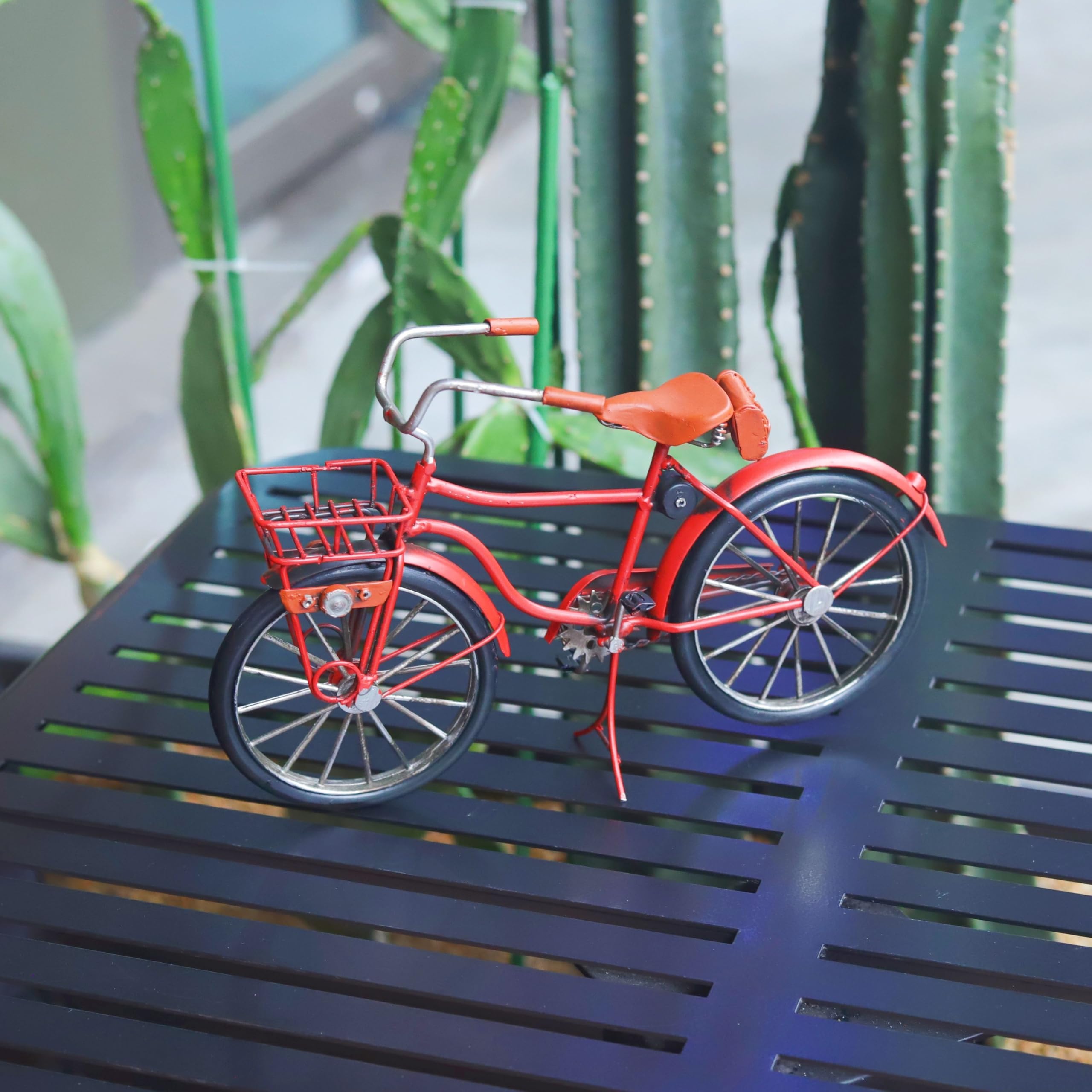 ARSTRIA Vintage Old Bike Miniature Bicycle Model Classic Metal Model for Desktop Bar Home Shelf Office Cafe Mancave Decor Retro Gifts