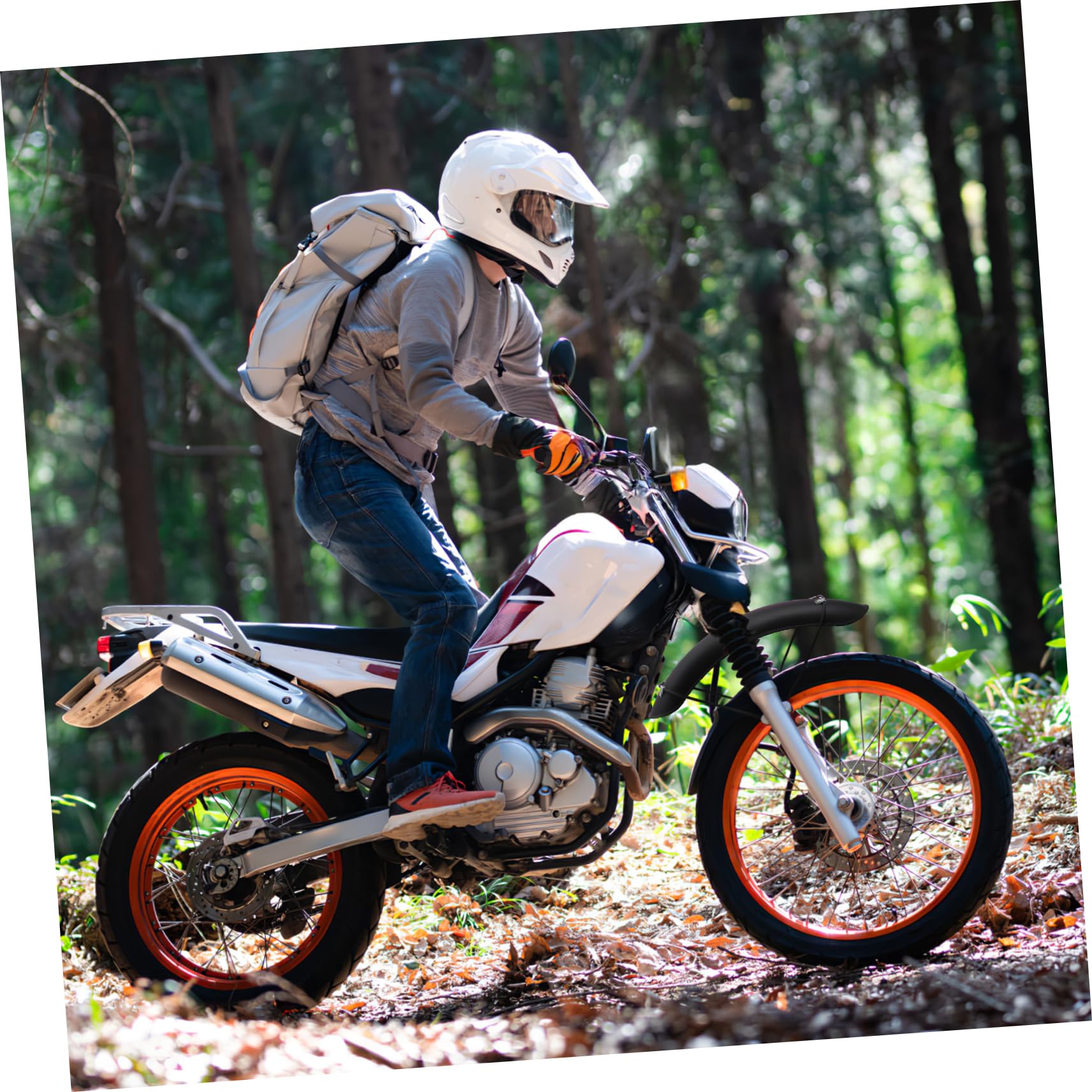 Parafango Anteriore Moto 16-18 Pollici in Ferro con Staffe