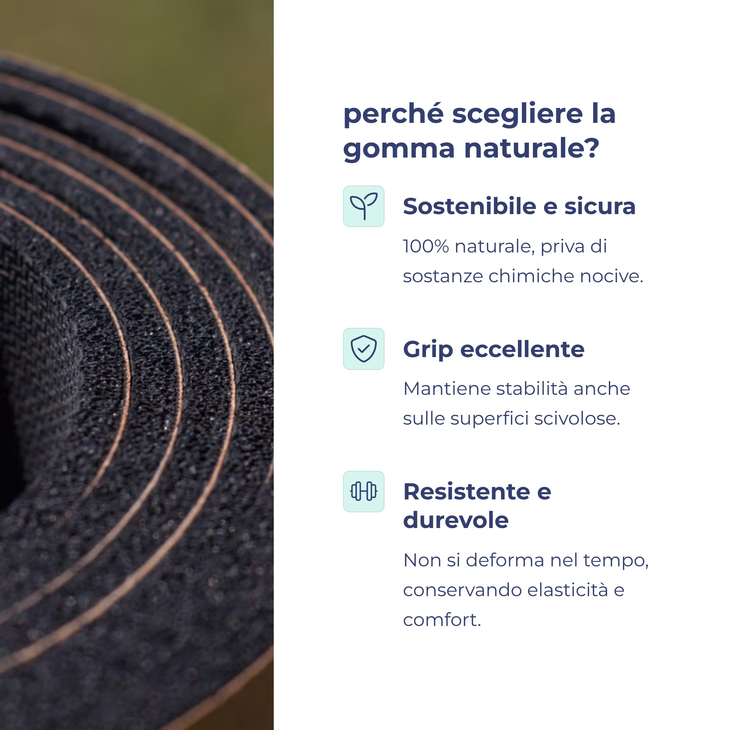 Tappetino Yoga Antiscivolo EcoOasi – Sughero e Gomma Naturale – Yoga, Pilates e Fitness – Tracolla Inclusa - 183x66 cm, 4 mm