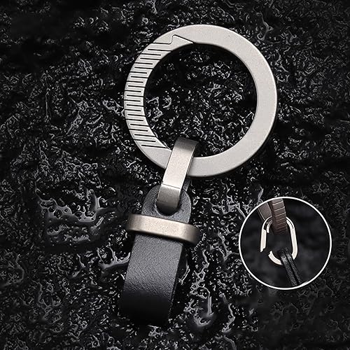 Miniatura 4 de 6 llaveros de titanio de liberación rápida, conector múltiple EDC Split llavero mosquetón regalo para hombres y mujeres