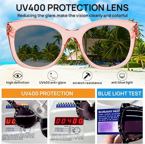 Miniatura 3 de Lentes de sol de lectura para mujer, de gran tamaño, marco grande 0 1.0 1.25 1.5 1.75 2.0 2.25 2.5 2.75 3.0 3.5 (no bifocales)