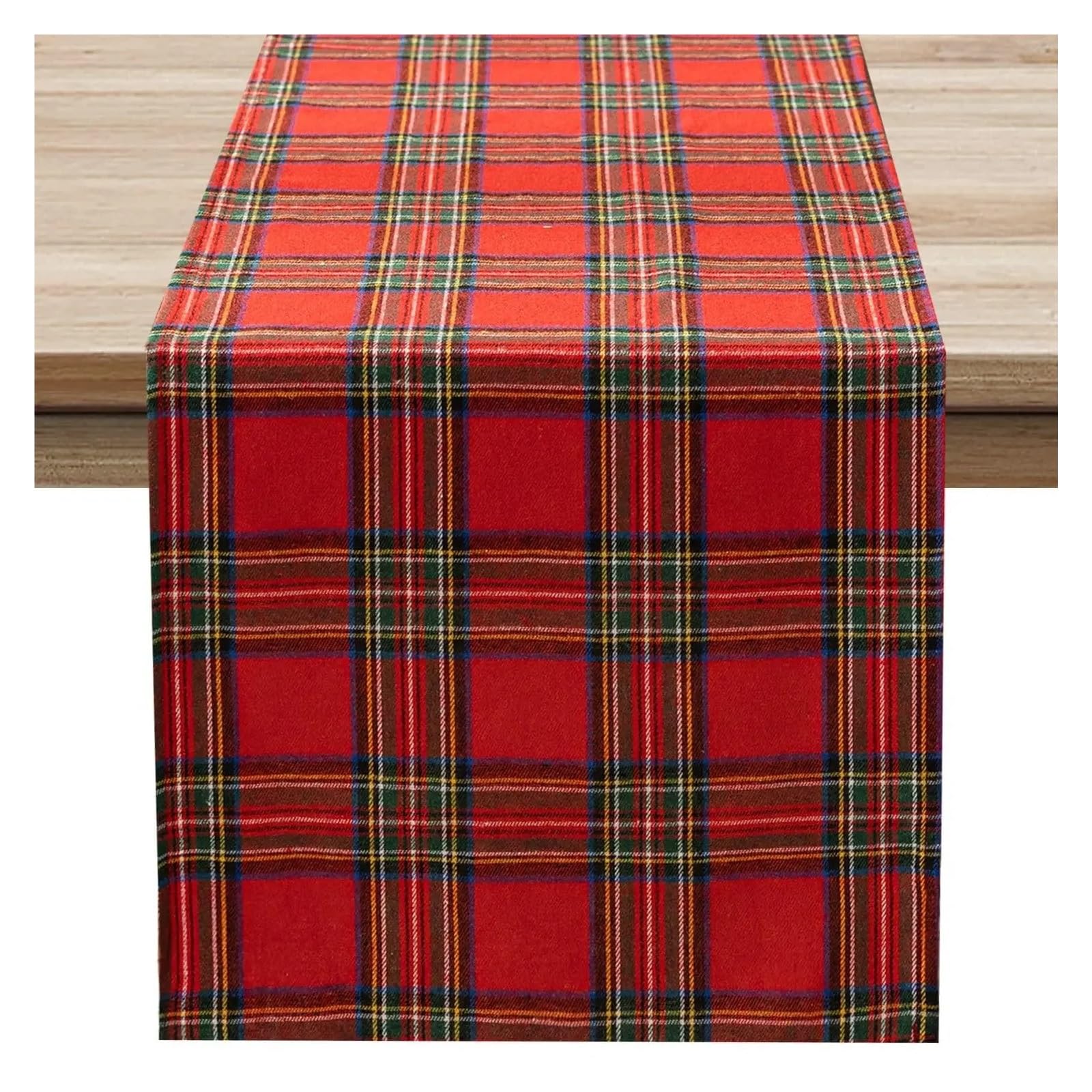 Table Runner Table Runner Red Tartan Plaid Tablecloth Decorations for Home Festival Cover(30x180cm)