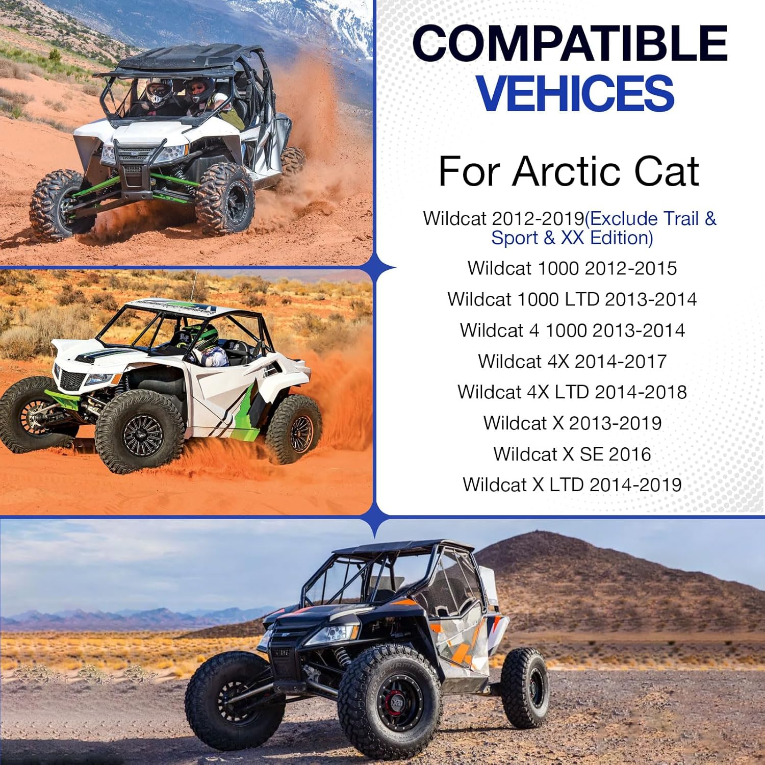 Rear Drive Shaft Coupler & Boot for Arctic Cat Wildcat 1000 4 X 4X 2012-2019 2402-134 (No Trail/Sport/XX)