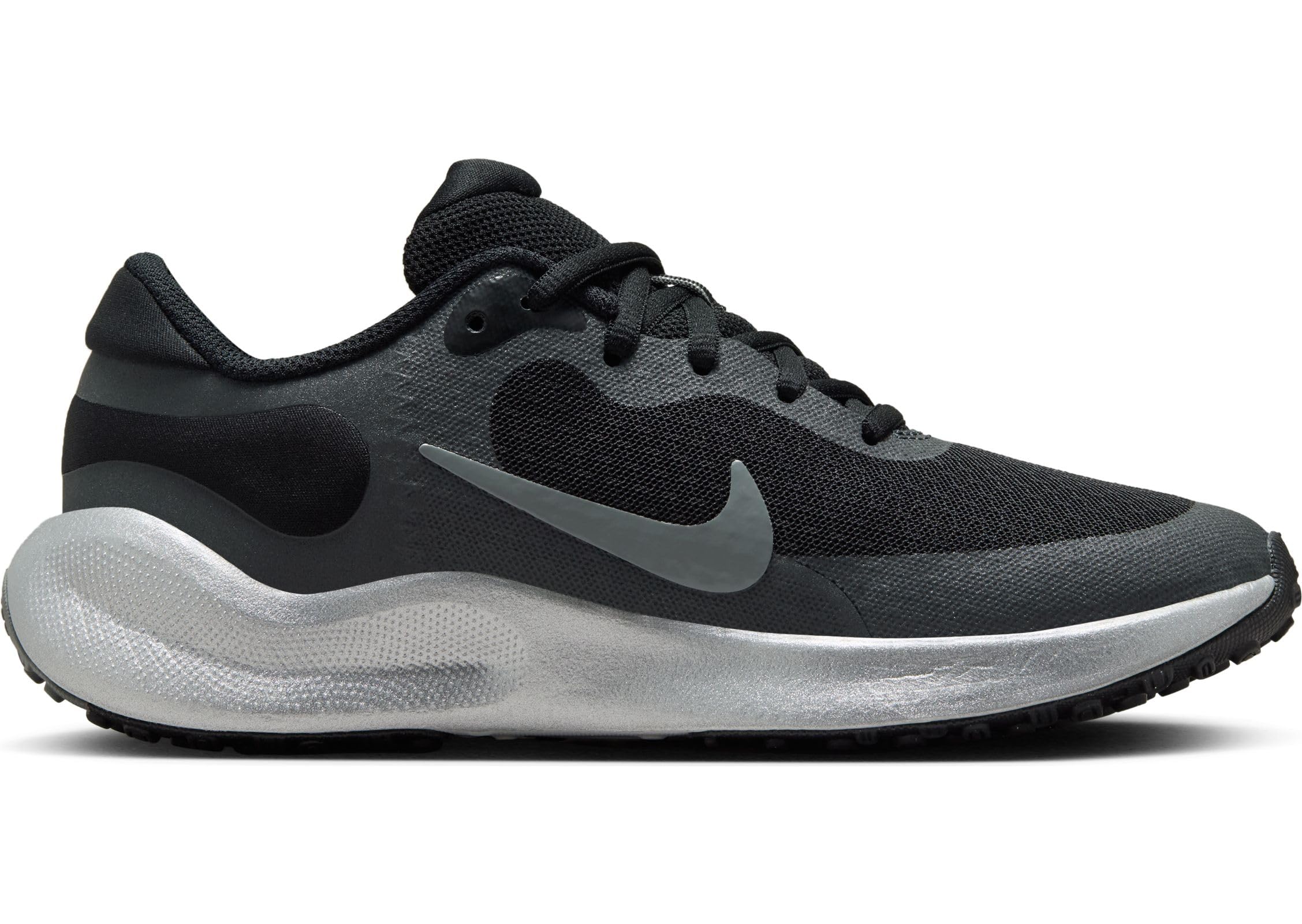 Nike Revolution 7 Se GS Zapatillas Carrera Montaña Black Metallic Silver Anthracite 37.5 EU