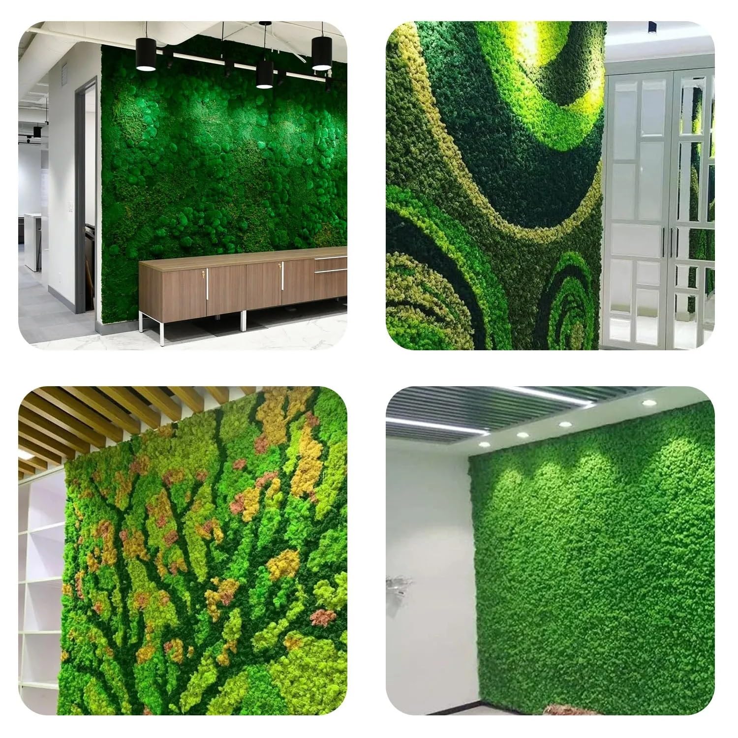 Hierba de Musgo de Vida eterna, Plantas Verdes Artificiales Artificiales, decoración for Sala de Estar, Mini Paisaje, Manualidades DIY, 100/200/500g