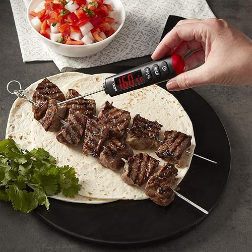 Miniatura 2 de Taylor Pantalla LED brillante digital de lectura instantánea para carne, parrilla, barbacoa, cocina, termómetro de cocina con funda protectora,