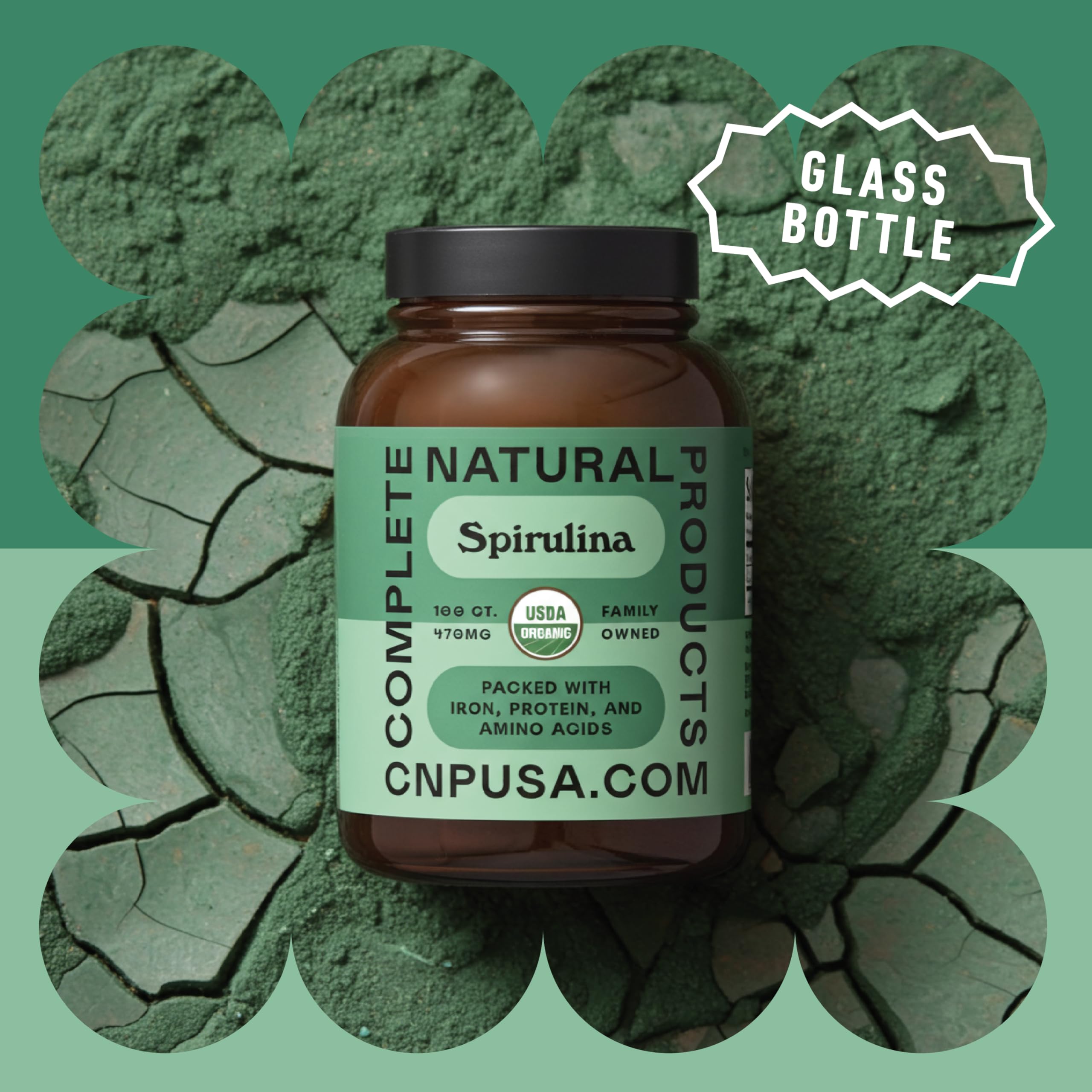 Pure Hawaiian Blue Green Spirulina Powder Capsules - 470mg Capsules 100 Pills, Non GMO, Natural — Amazon image 4