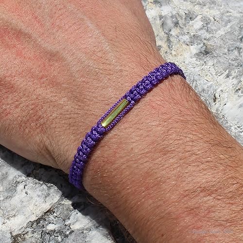 Miniatura 4 de Pulsera tailandesa hecha a mano con amuleto de latón Pulsera de macramé tejida bendita para karma, buena suerte, amor, amistad, yoga, meditación,