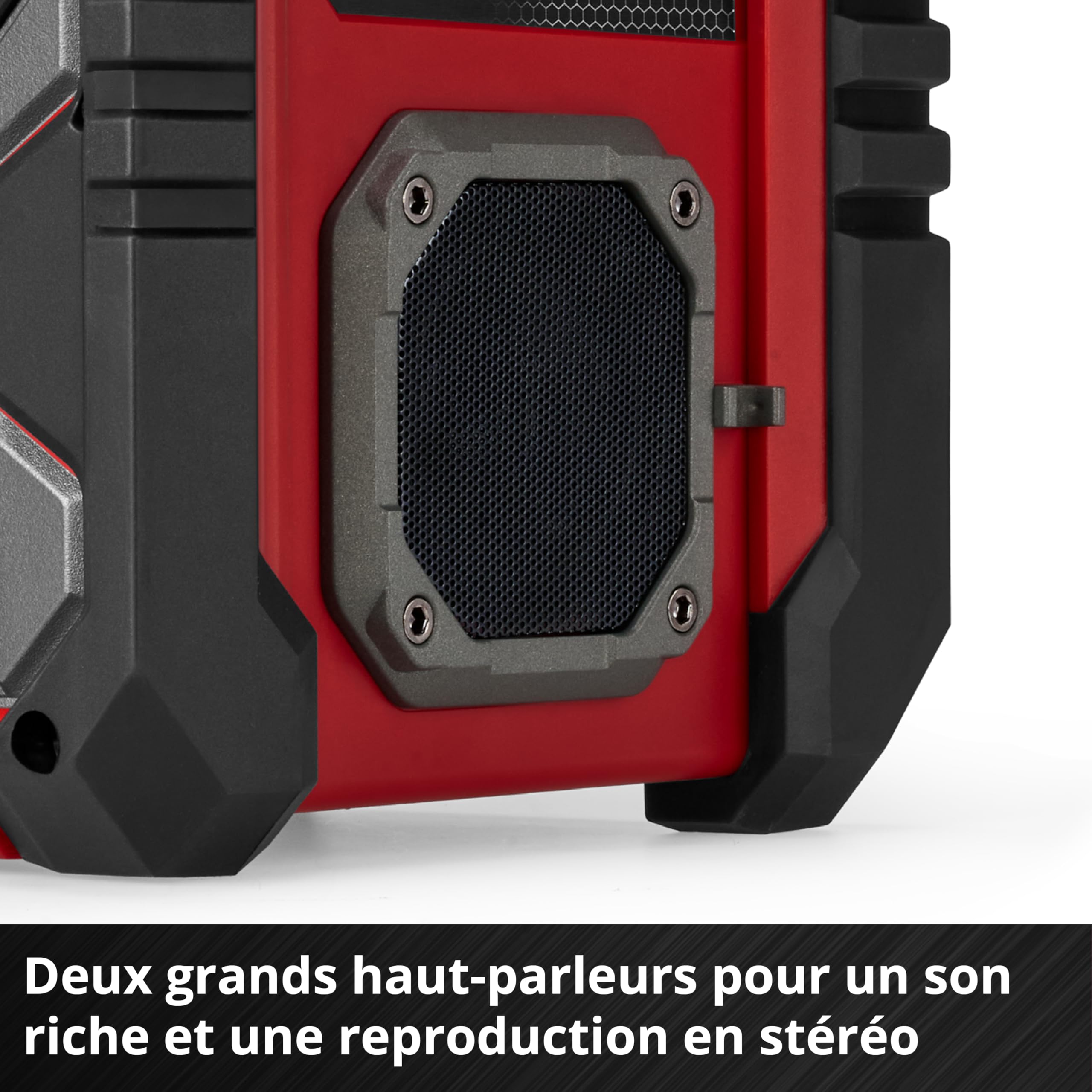 Radio de Chantier sans Fil Einhell Te-CR 18 Li Dab+/FM/BT-Solo | PXC | 18 V | DAB+ | FM | Bluetooth | AUX | USB | recherche automatique des stations | écran couleur TFT | IP65
