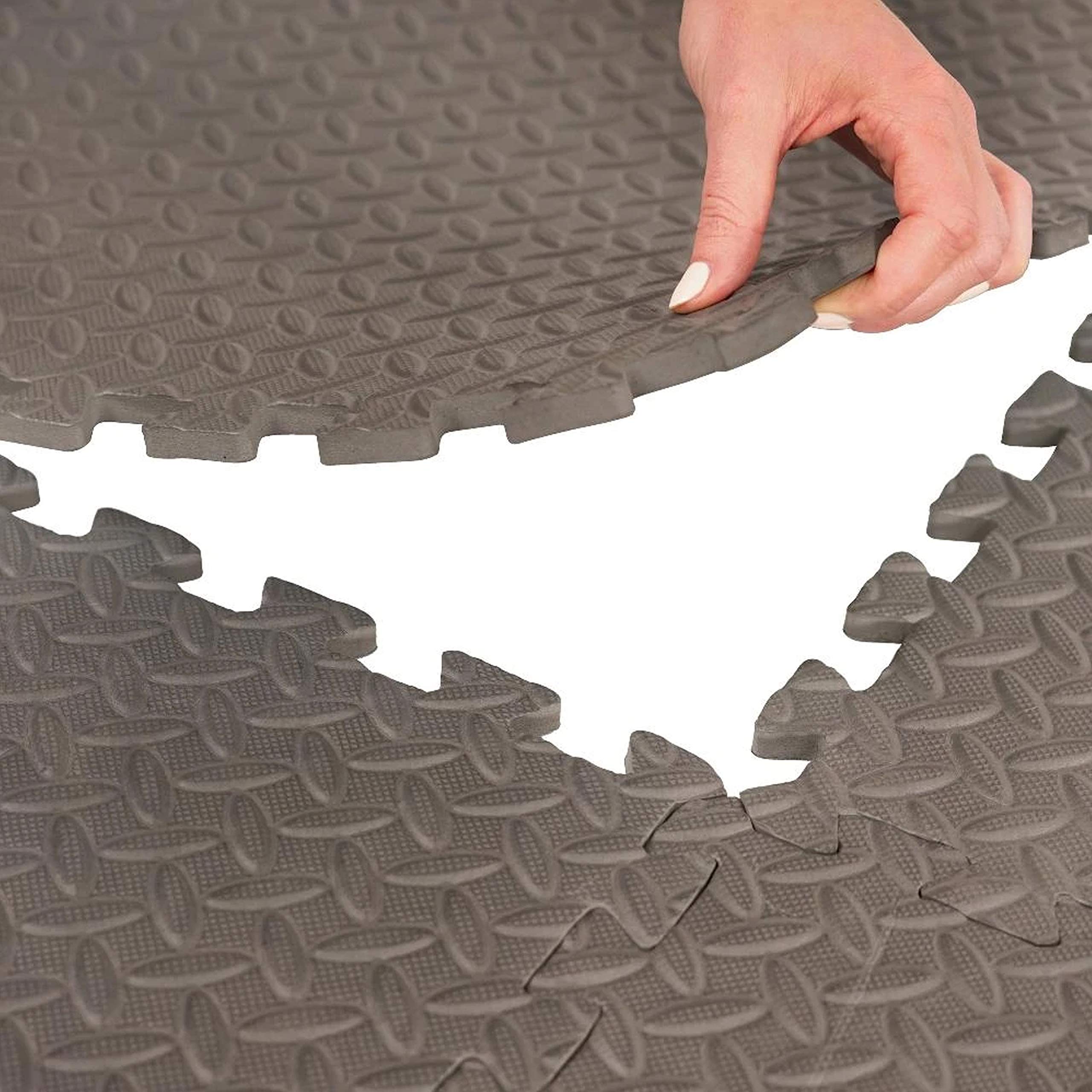 Tappetino Protettivo Per Palestra Sunny Health & Fitness - In Schiuma PVC Antiscivolo, Impermeabile, 4 Misure - Foto 2