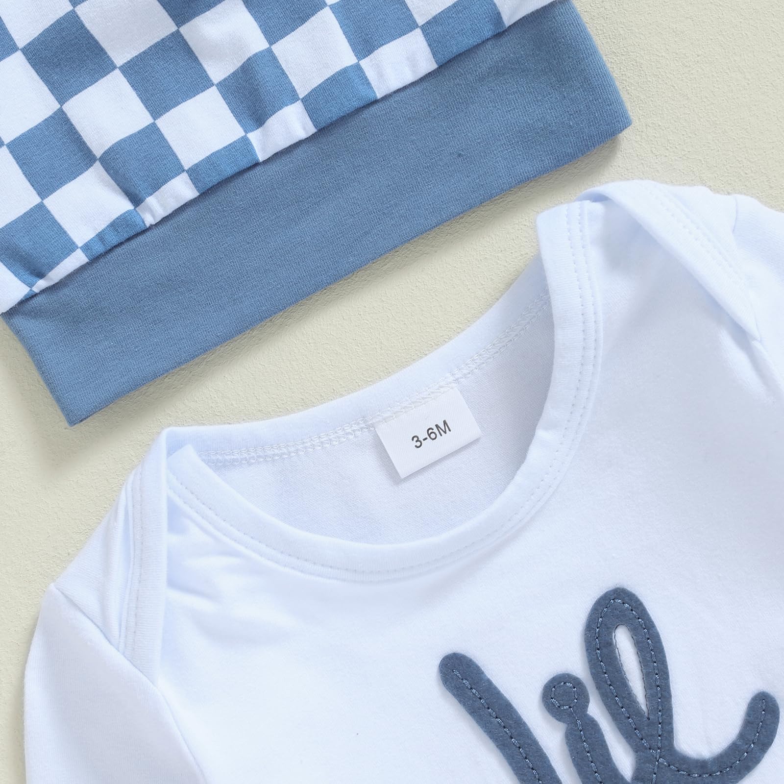 Ayalinggo Little Sister Brother Matching Outfits Lil Sis Bro Long Sleeve Romper Tshirt Pants Hat Baby Girl Boy Coming Home Clothes (Blue, 0-3 Months)