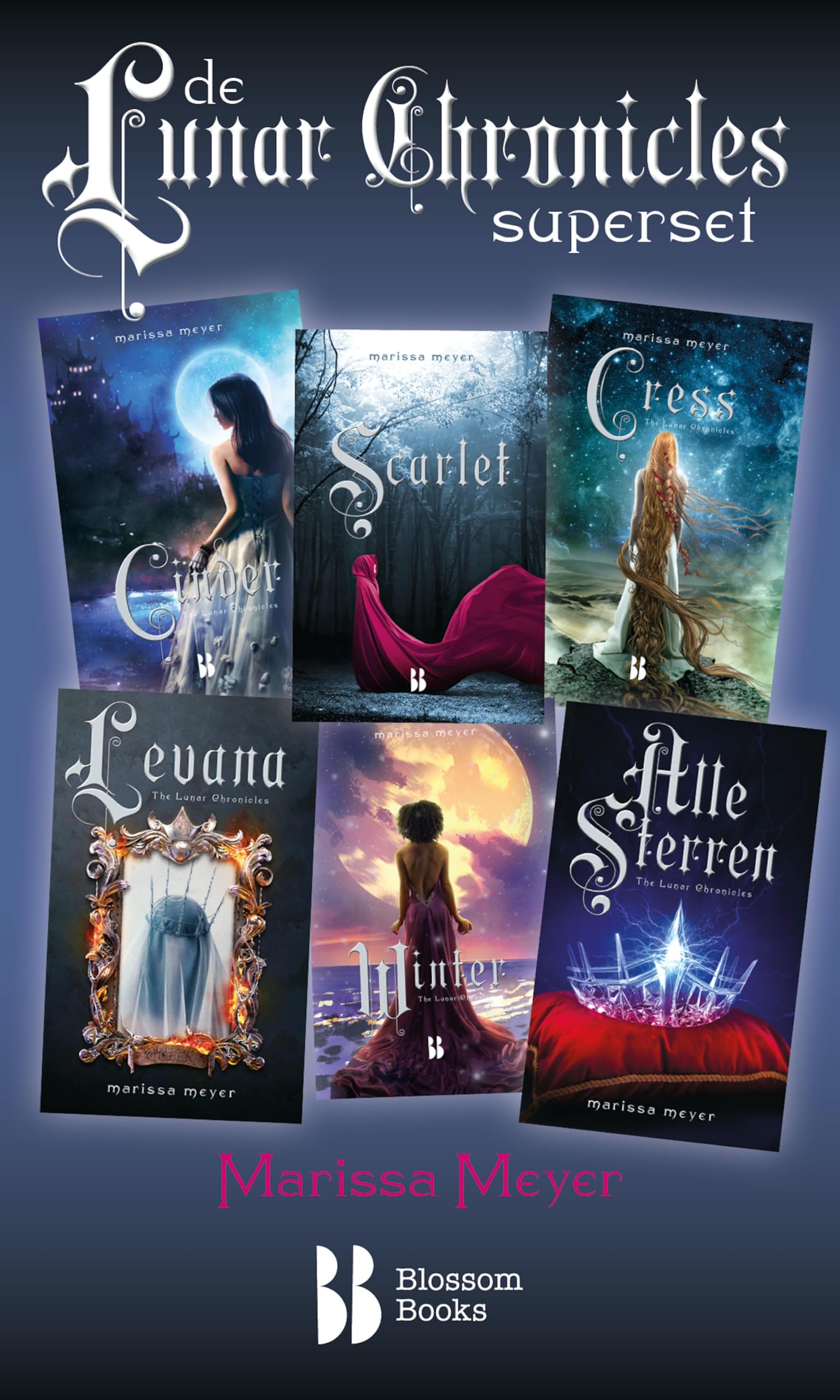 The Lunar Chronicles-superset: Cinder | Scarlet | Cress | Levana | Winter | Alle sterren (Dutch Edition)