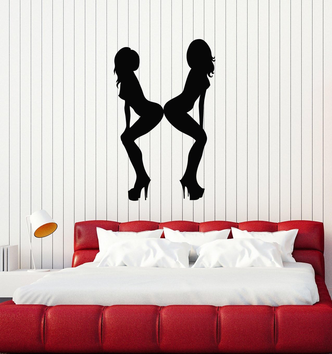 WallStickers4ever Large Vinyl Wall Decal Silhouette Sexy Women Adult Bedroom Decor Home Interior Stickers Mural (ig5507)