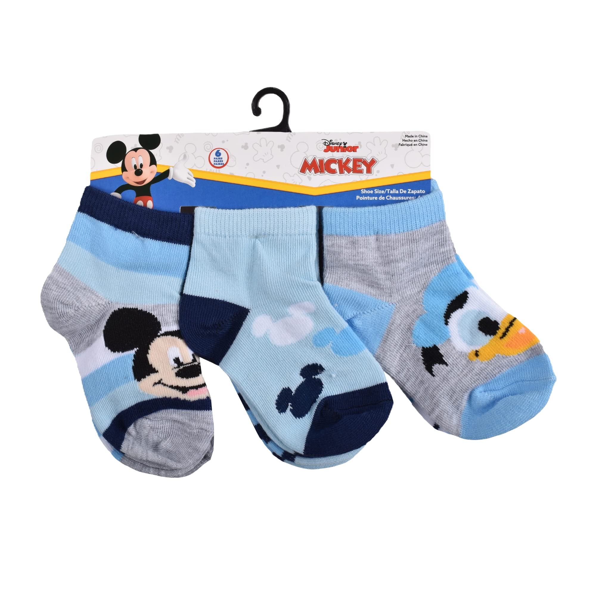Mickey Mouse No Show Socks Calzini Extra Corti Bambini e Ragazzi