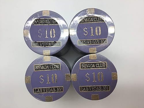 Miniatura 2 de Nevada Club Fichas de póquer - (100) $10 Núcleo de latón 0.53 oz