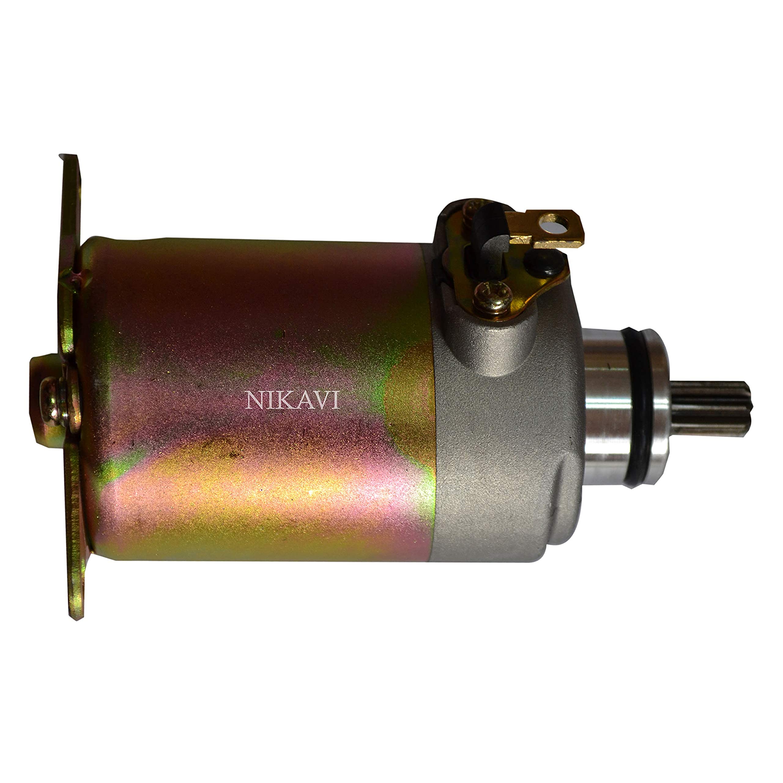 NIKAVI SM7 Self Starter Motor Assembly Compatible for Mahindra Duro/Rodeo/Gusto/Flyte-picture-14