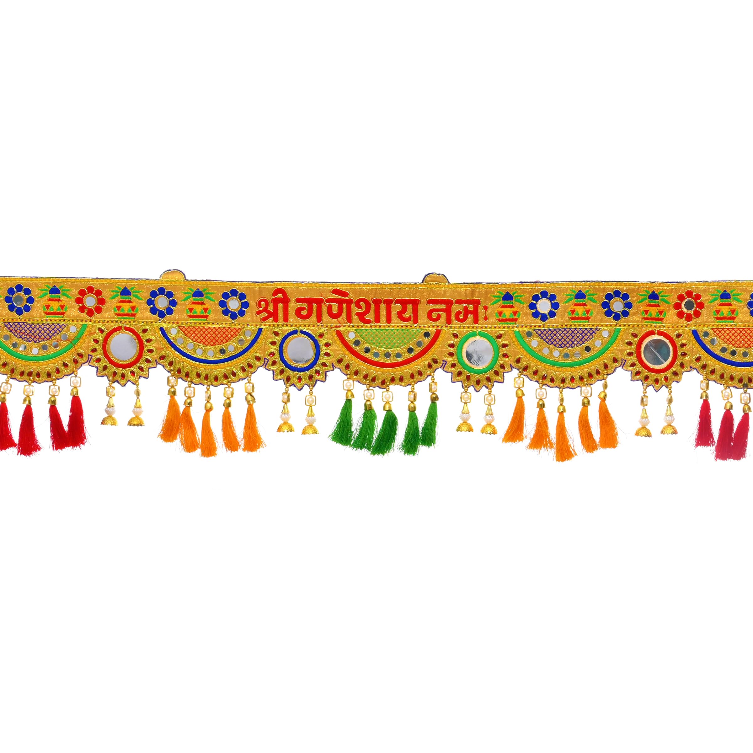 Toran Bandanwaar Decoration Traditional Wall Door Decorative Hanging forHome Temple Festival Wedding Function Party Décor and Gifting (Shri Ganesha)