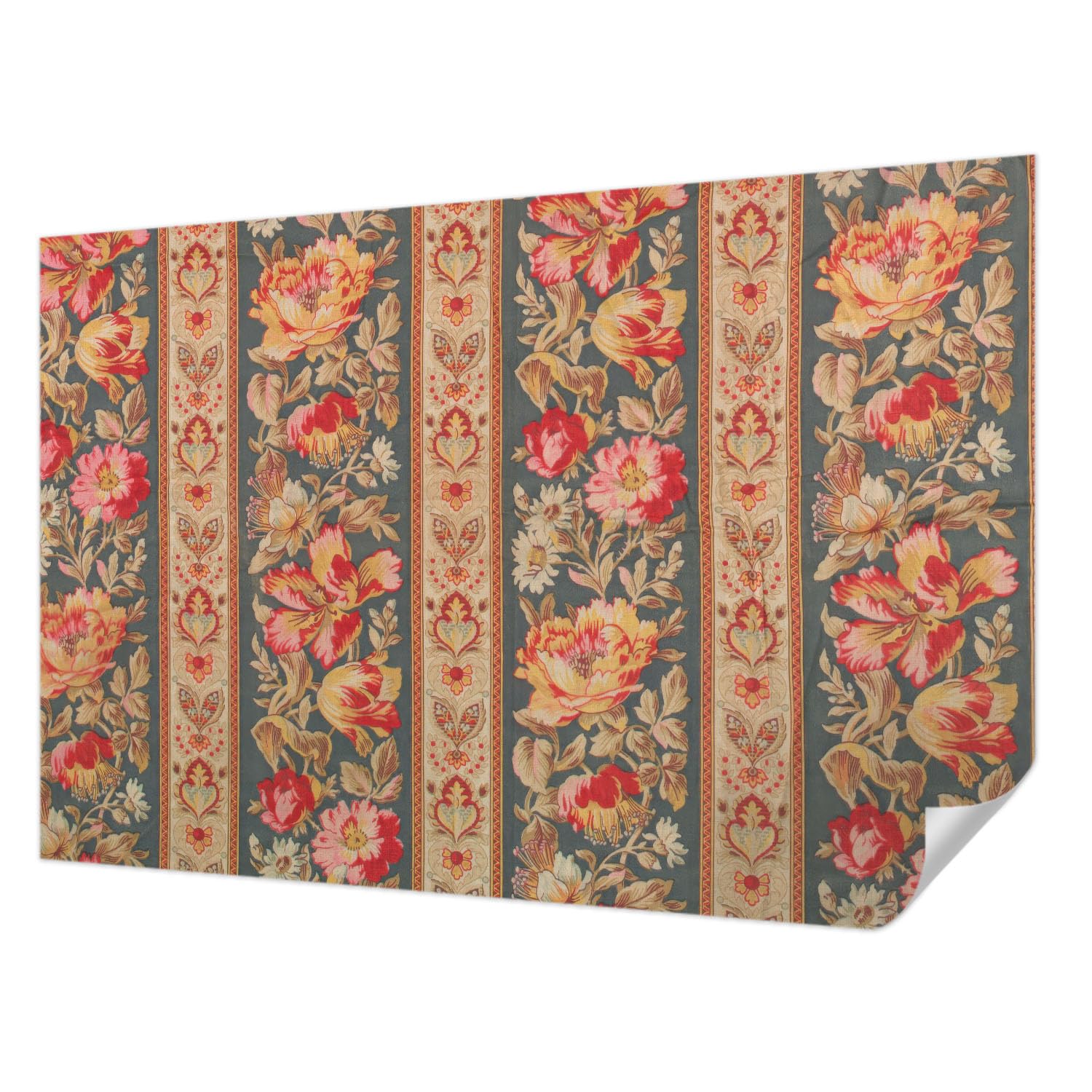 Papier peint adhésif fleurs colorées Tulup 104x70 cm pour décoration murale de salon