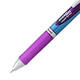 Pentel EnerGel Deluxe RTX Retractable Liquid Gel Pen, Fine Line, Needle Tip, Violet Ink, Box of 12 (BLN75-V) – view 5
