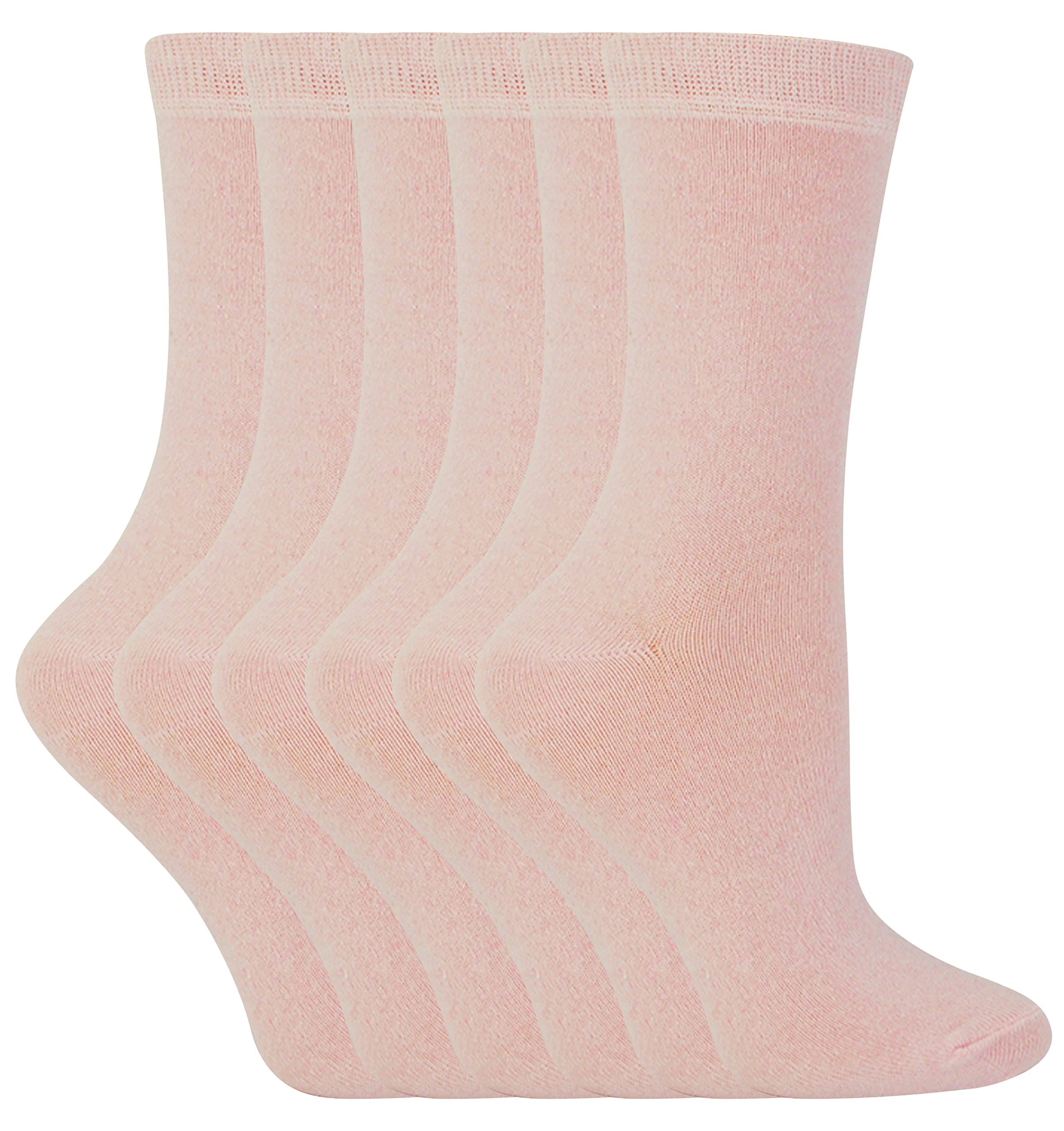 Sock Snob - 6 Pairs Kids Boys Girls Plain Solid Colour Cotton Dress Socks
