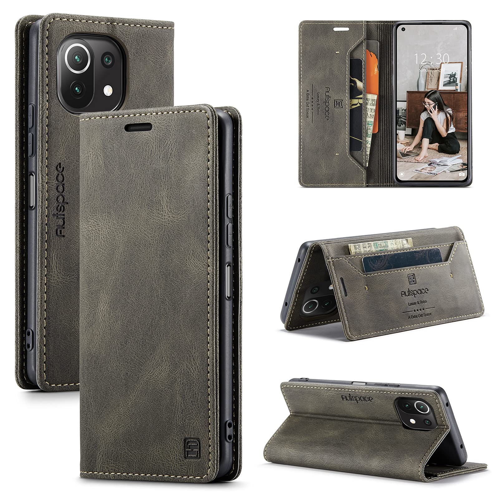 Custodia In Pelle Portafoglio Per Xiaomi Redmi Note 11 Pro 4G/5G, Cover Con Slot Schede E Supporto, Flip Case Con Chiusura Magnetica - Blu - 4