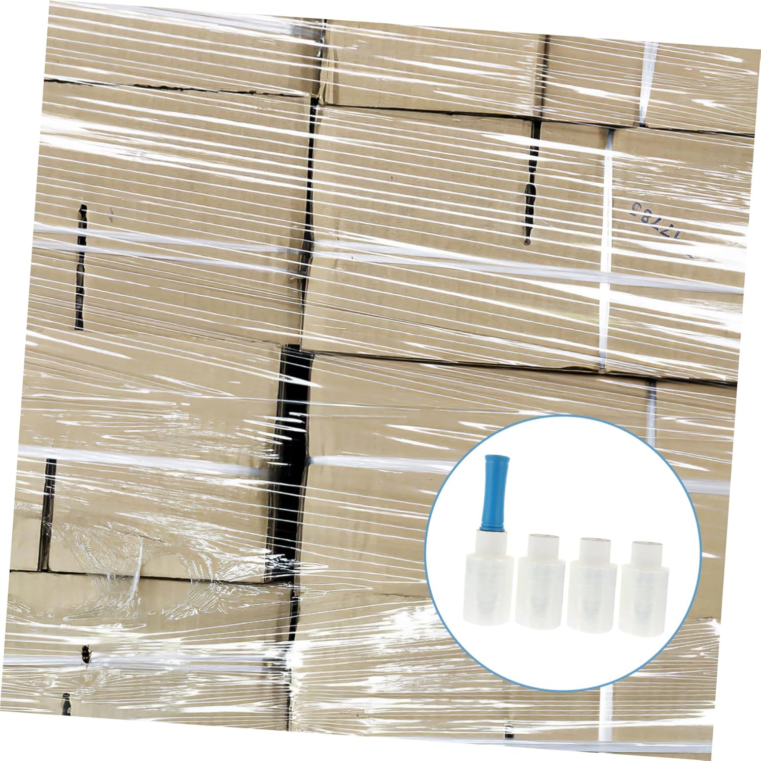 Heavy Duty Shrink Wrap Film with Handle Stretch Film for Industrial Packing Use Adhesive Packaging for Shipping and Moving