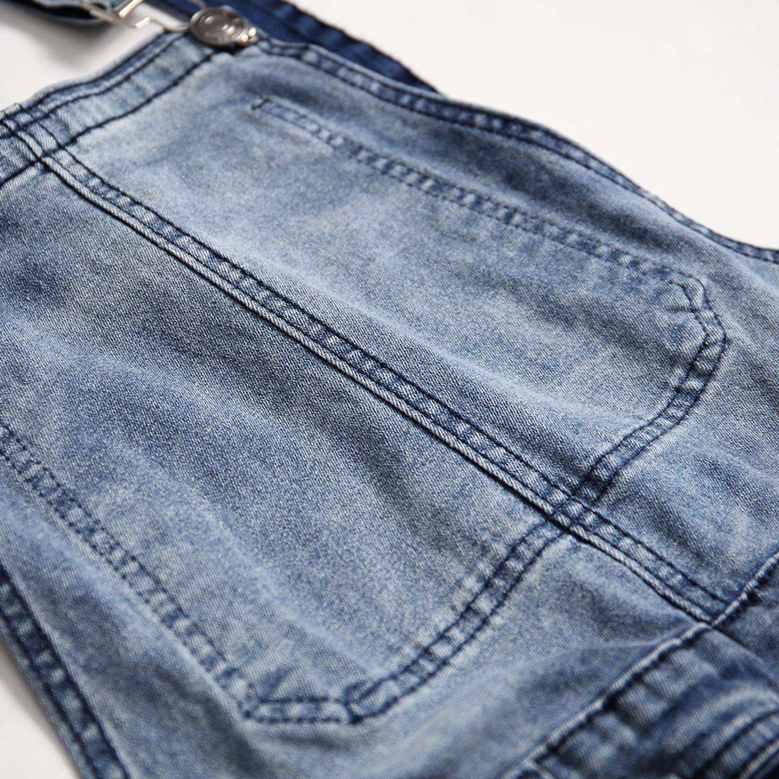 Combinaison déchirée pour homme, coupe ajustée, pantalon de travail en jean