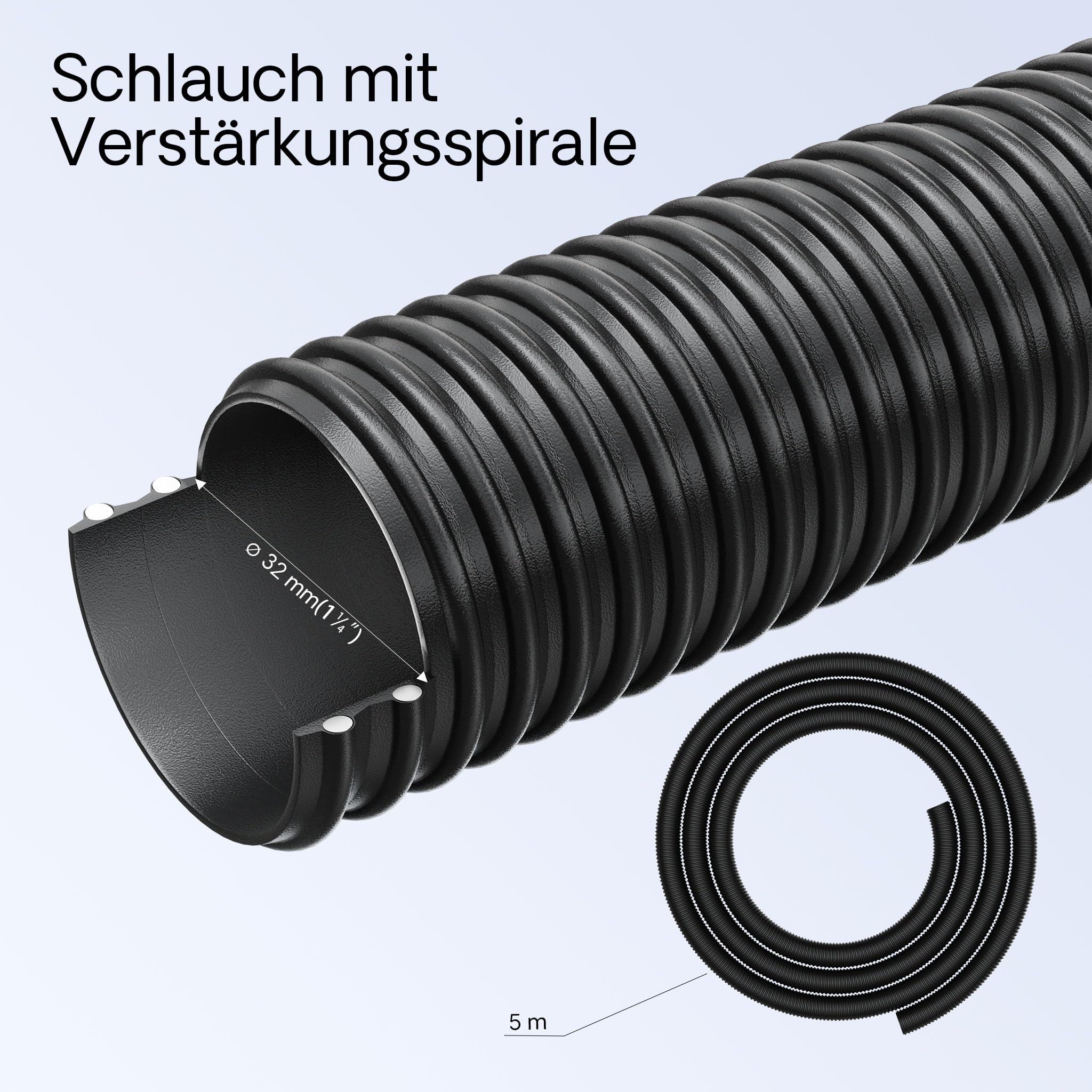 SunSun Komplettset: CPF-2500 Teichdruckfilter bis 6000 L mit 11 Watt UV-C Teichklärer, NEO-2800 SuperECO Teichpumpe 3000l/h 10W, 5m Teichschlauch 32 mm (1 1/4"), Schlauchschellen W1 44-47mm