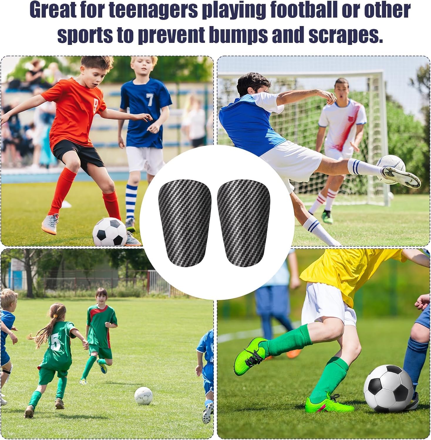 MESIO 2 Piezas Mini Espinilleras de Fútbol, Espinilleras Pequeñas, Espinilleras Ergonómicas, Accesorios de Protección de Fútbol para Las piernas, Espinilleras Niños, Jóvenes y Adultos