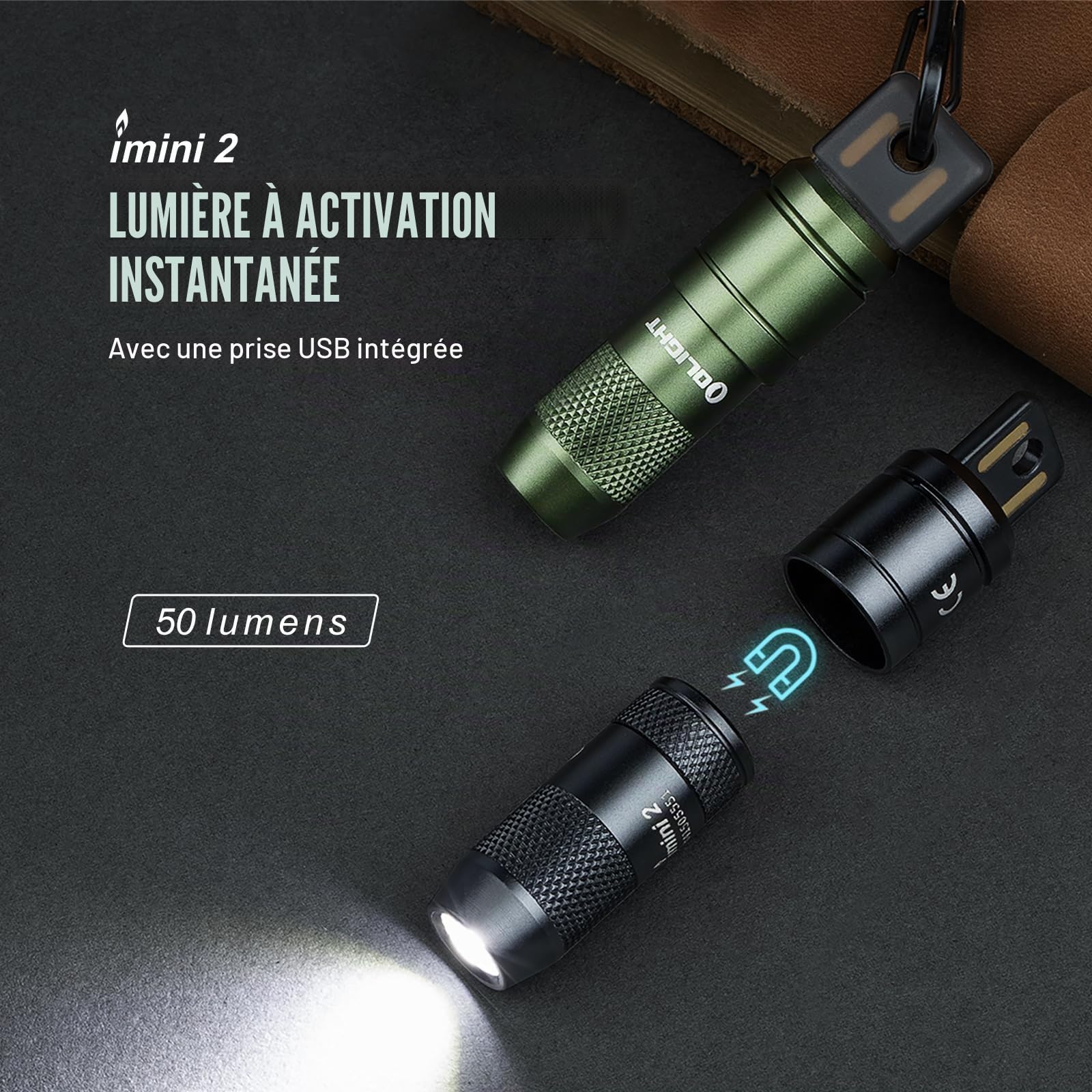 Flarevyn Torches LED haute puissance, 50 0 000 lumens, lampe torche LED rechargeable, batterie de 5000 mAh, IP67 étanche, 5 modes portables, lampes torches puissantes, pour camping/randonnée/plein air