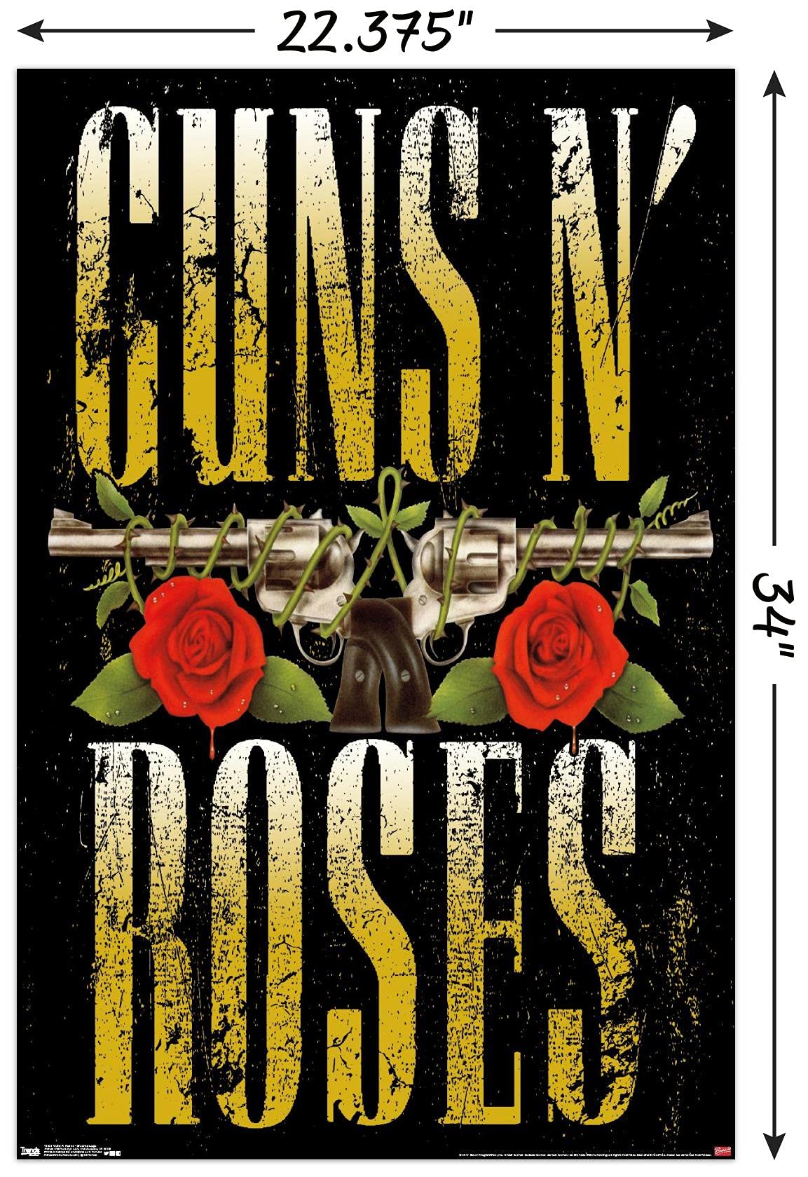 Guns n' Roses ポスター 日本限定 RARE Samurai Guns N' Roses Lithograph Japan November 6 2022