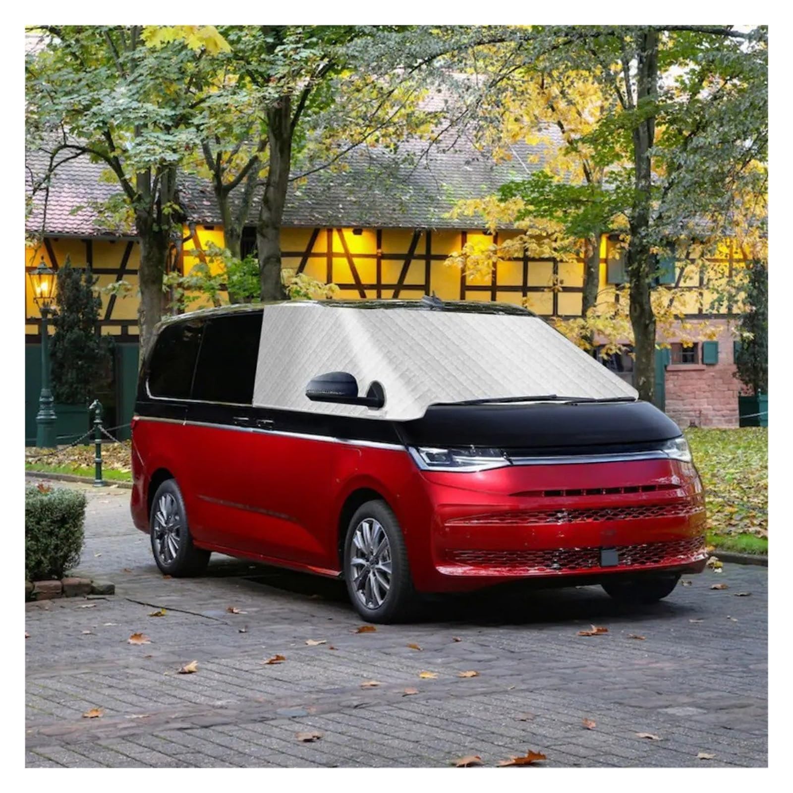 Copriparabrezza Inverno Esterno per VW T7 Argento Parabrezza per Auto Scudo per Il Sole Copertura Invernale Ghiaccio Gelo Protezione Esterna Neve Accessori