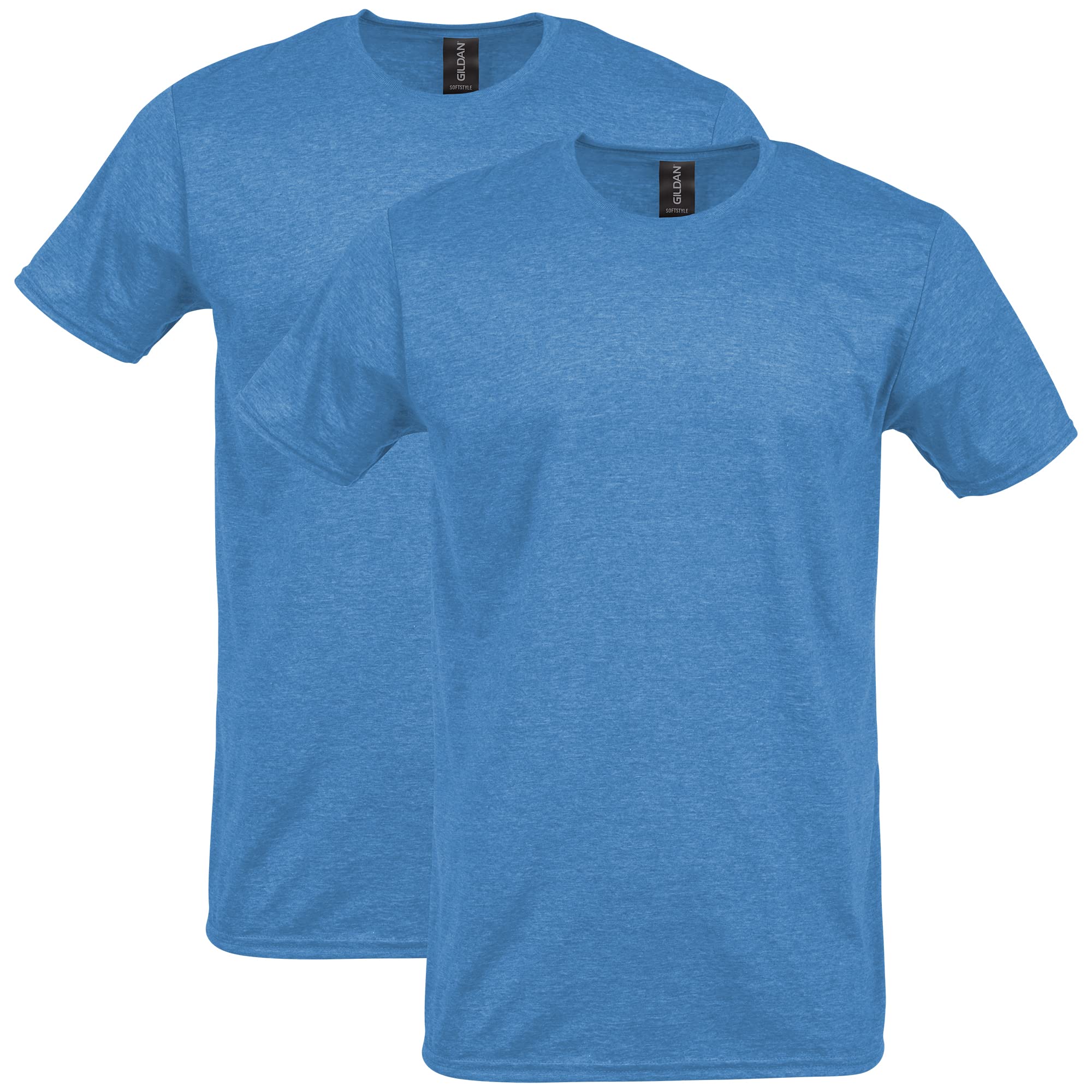 Gildan Mens Softstyle Cotton T-Shirt, Style G64000, 2-Pack