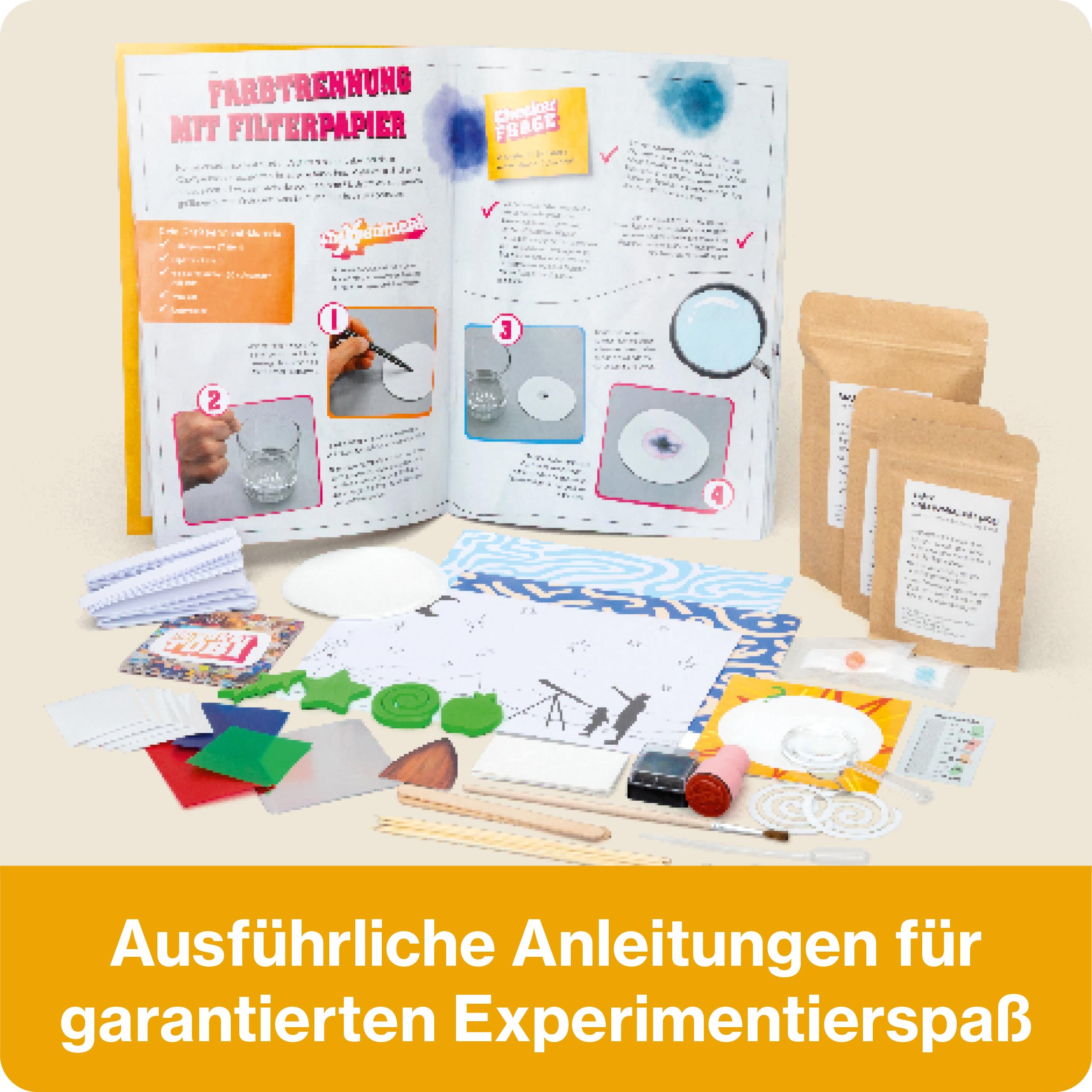 Franzis 67198 - CheXperiment Experimentierbox mit Checker Tobi, 35 Exp.