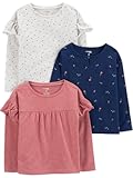 Girls Long-Sleeve Shirts&comma; Pack of 3