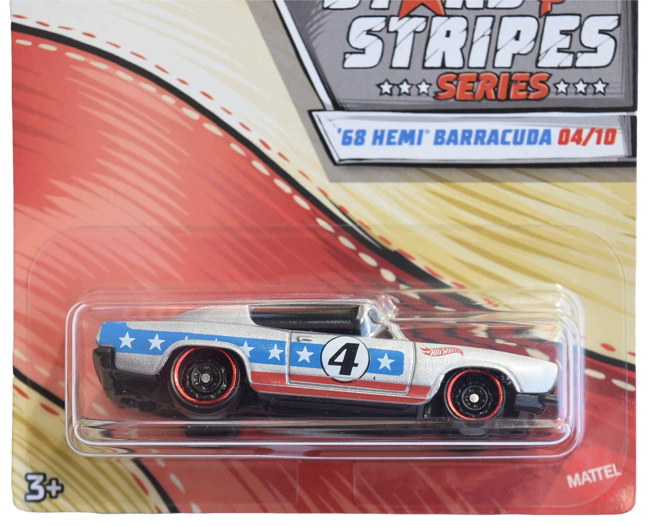 Amazon.com: Hot Wheels '68 Hemi Barracuda, Silver Stars & Stripes