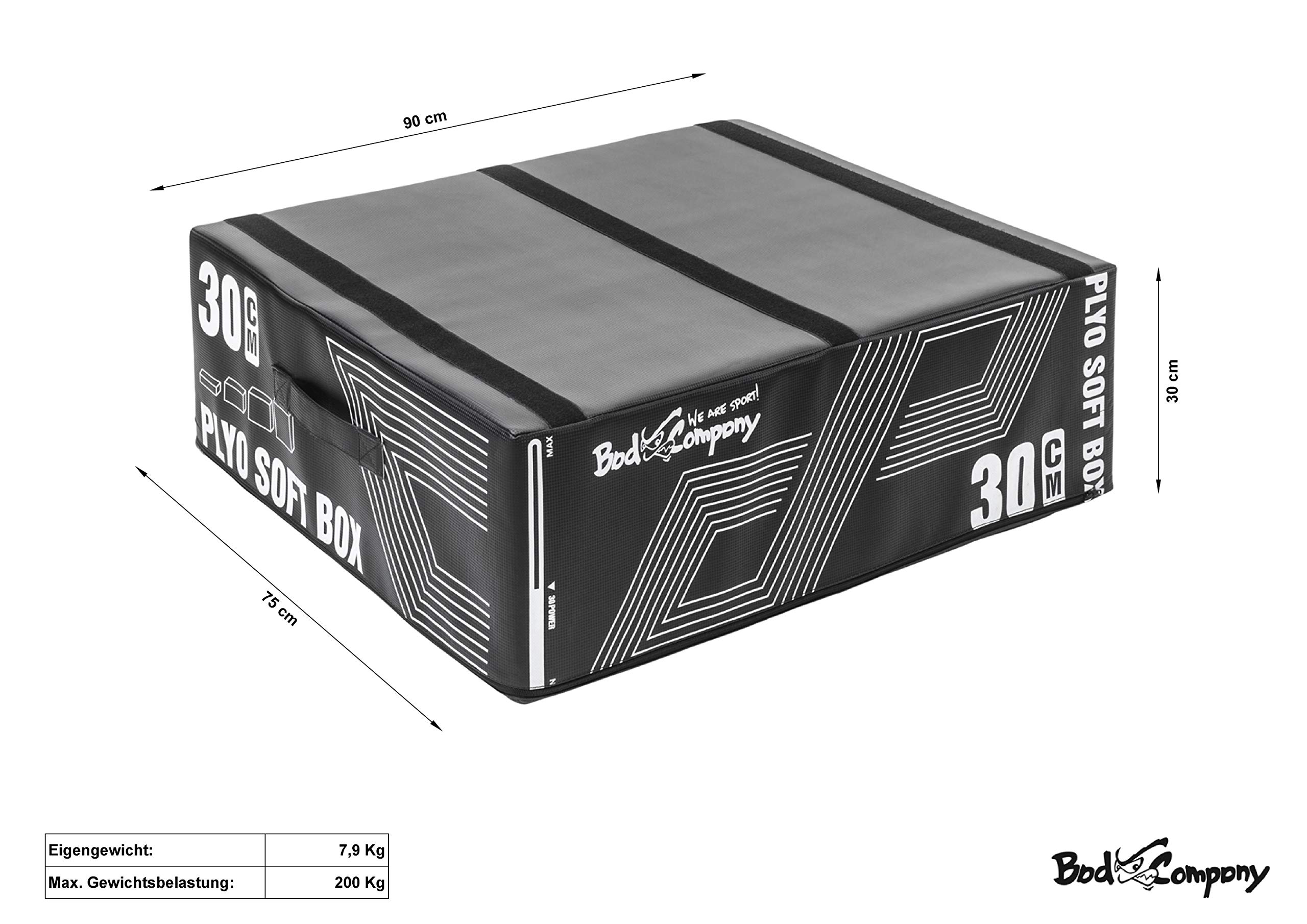 Bad Company Sprungkasten-Set I Soft Plyo-Box mit hartem Schaumkern im 5-teiligen Set mit Reißverschlüssen und Einer max. Sprungkraft von 158cm