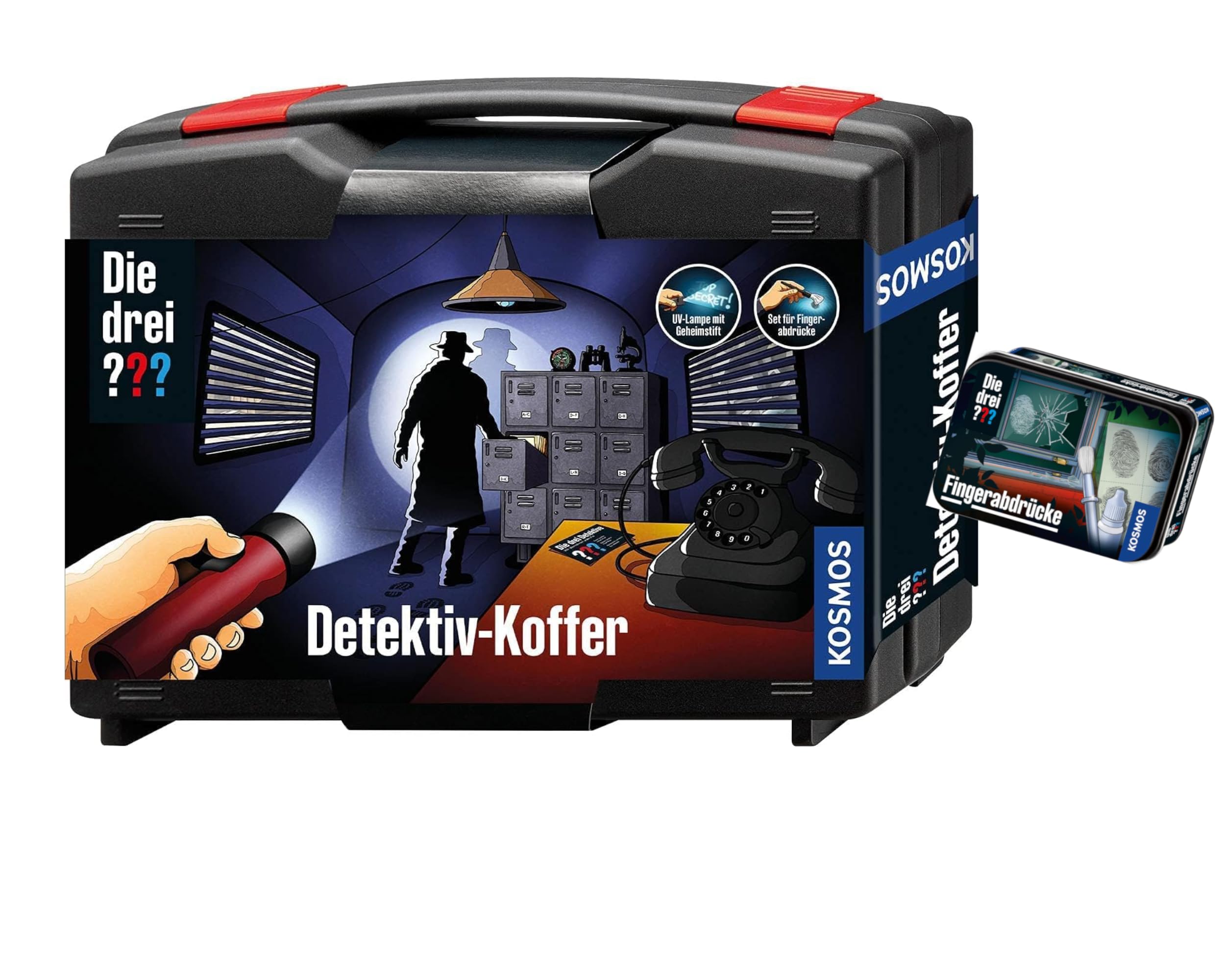 Franckh -Kosmos Die DREI ??? Detektiv-Koffer + Fingerabdrücke Detektiv Set