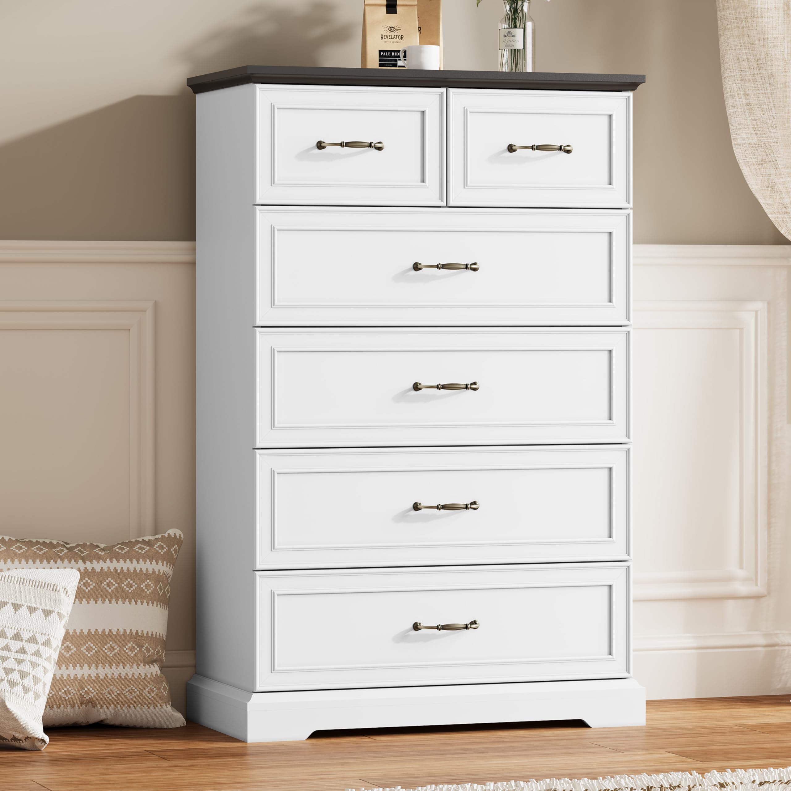 Thacuok 6-Drawer Tall Dresser