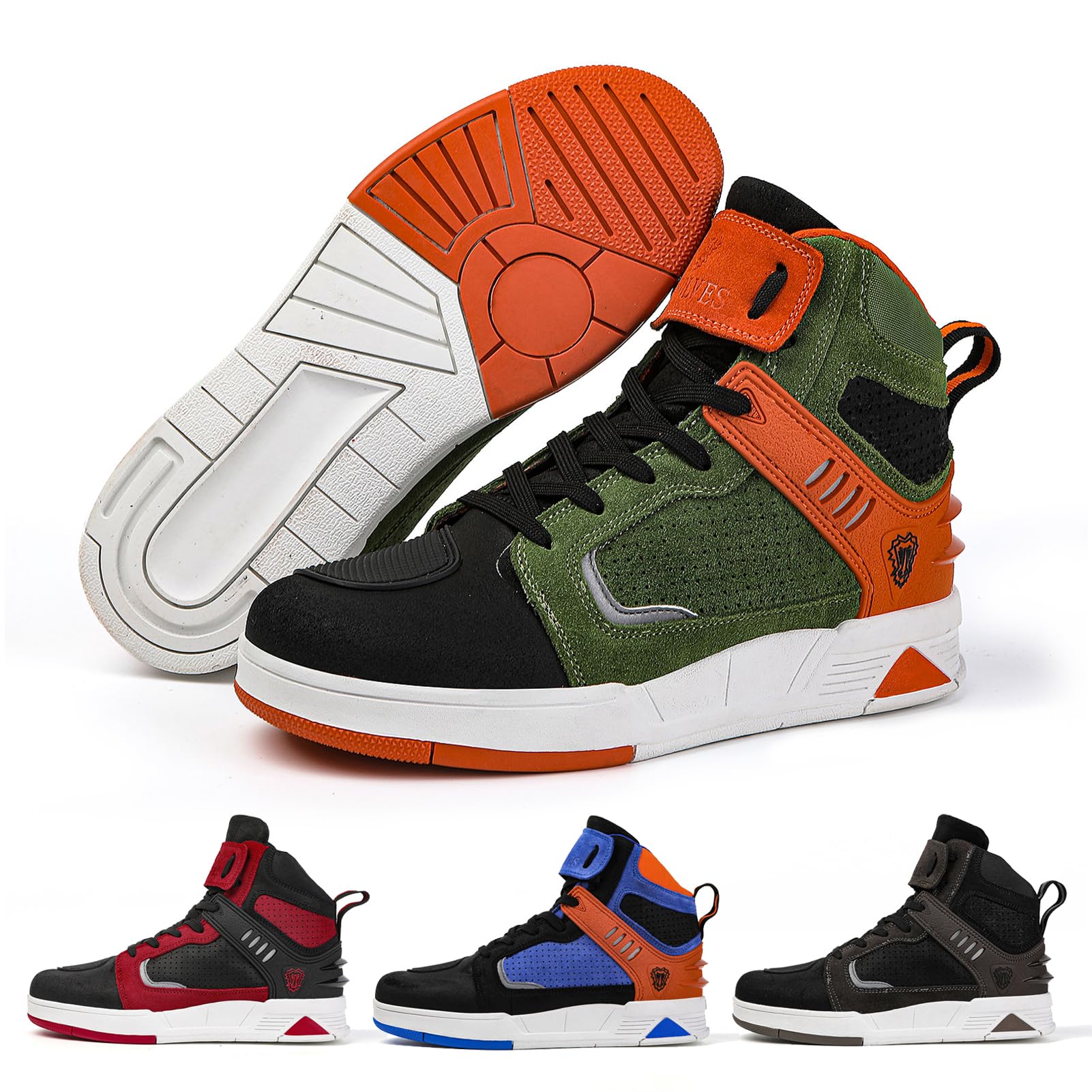 Chaussures Moto Hommes Bottes de Motard décontractées antidérapantes Respirantes décontractées avec Chaussures de Protection de Motocross Street Casual