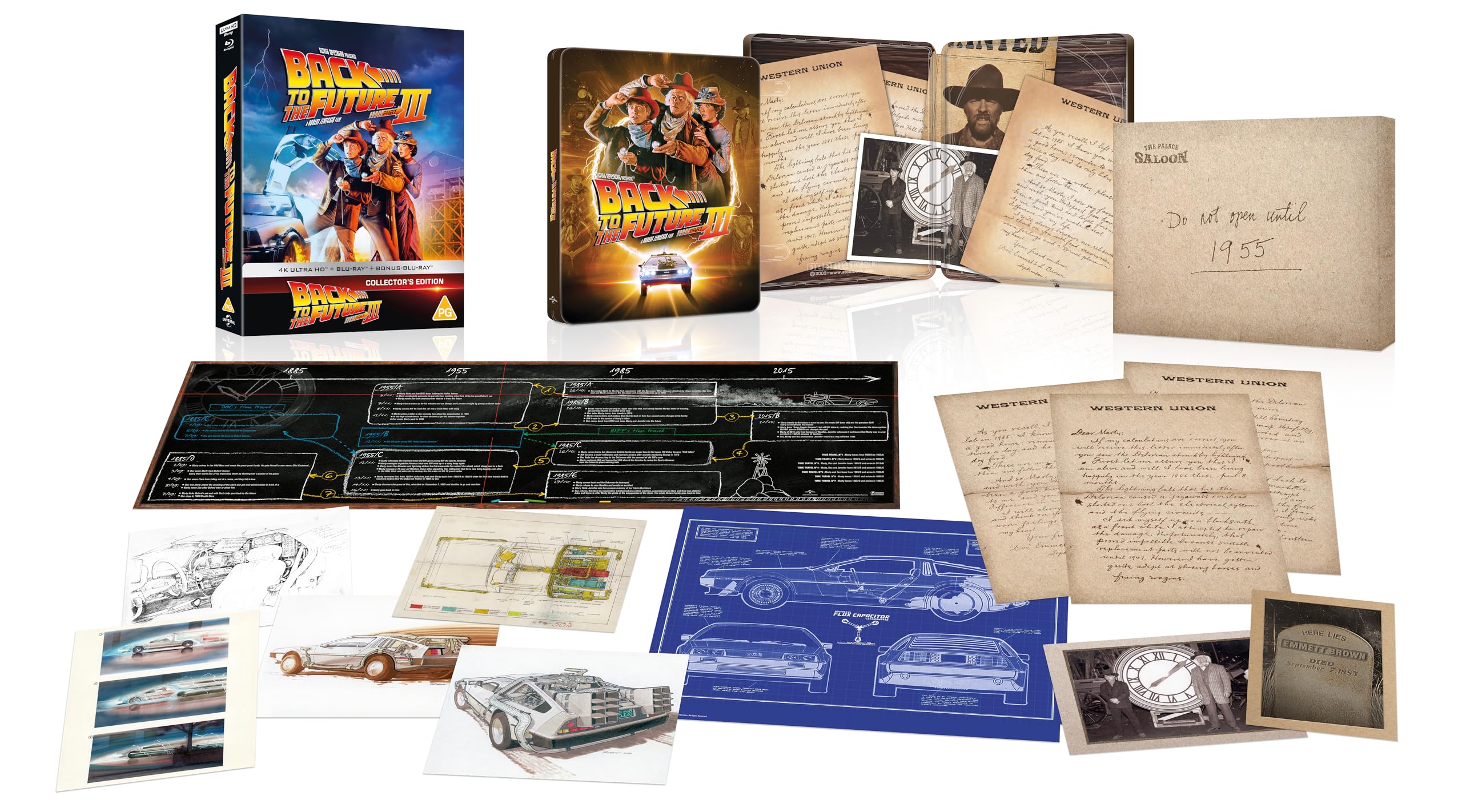 Back To The Future 3 Limited Collectors Edition Steelbook 4K Ultra HD + Blu-Ray