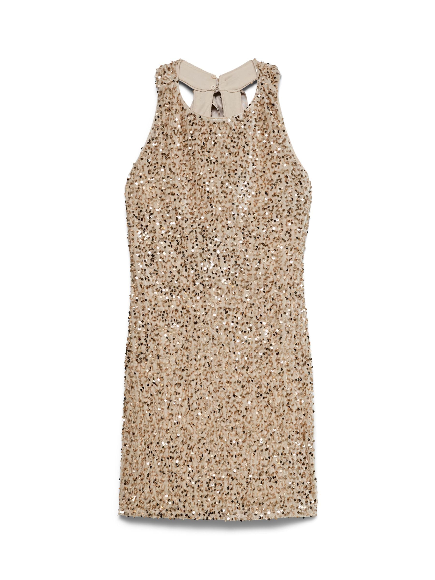 VERO MODA Vmbella SL O-Neck Short Sq Dress Jrs Ga Vmbella SL O-Neck Short Sq Dress Jrs Ga Donna (Pacco da 1)