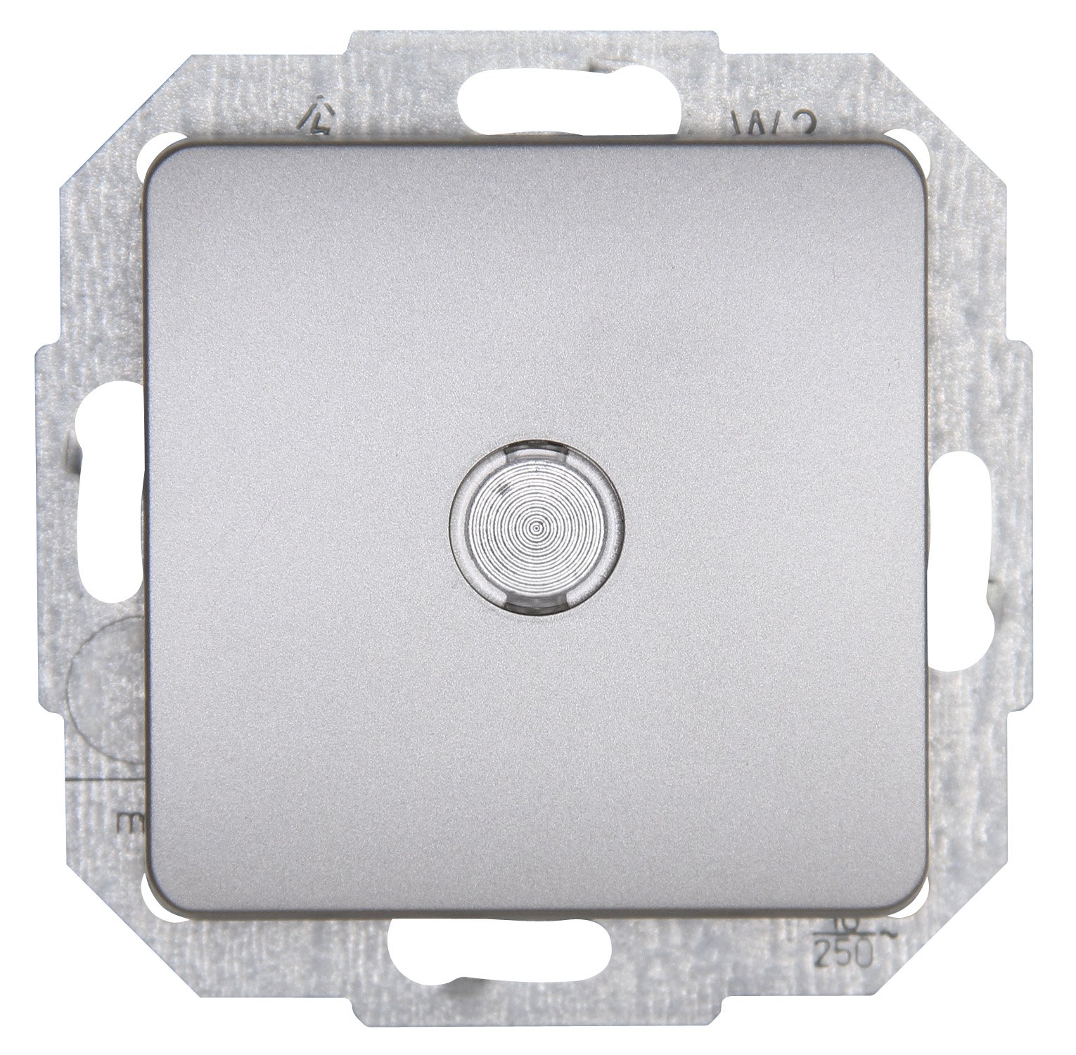 Kopp Milano Kontrollschalter Aus/Wechsel - Stahl Für Schalterprogramme