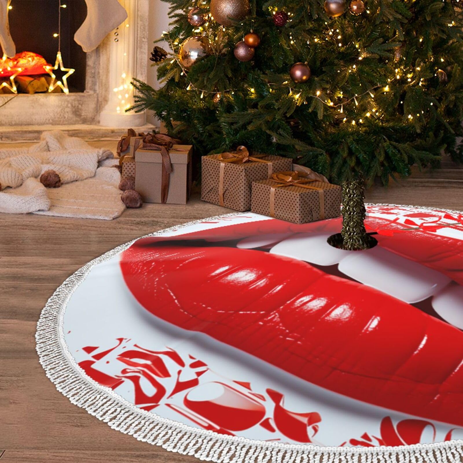 Jupe de sapin de Noël pour décoration du Nouvel An magique